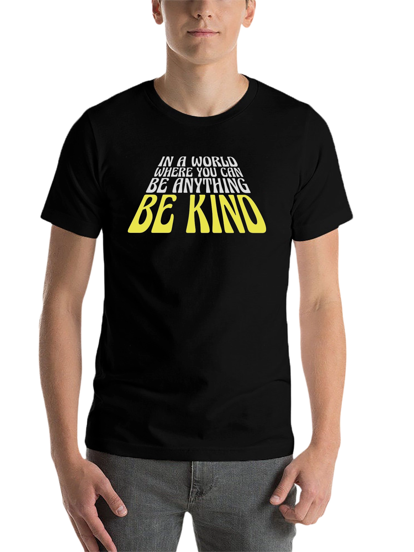 Black Be Kind Graphic T-Shirt - Black view 7