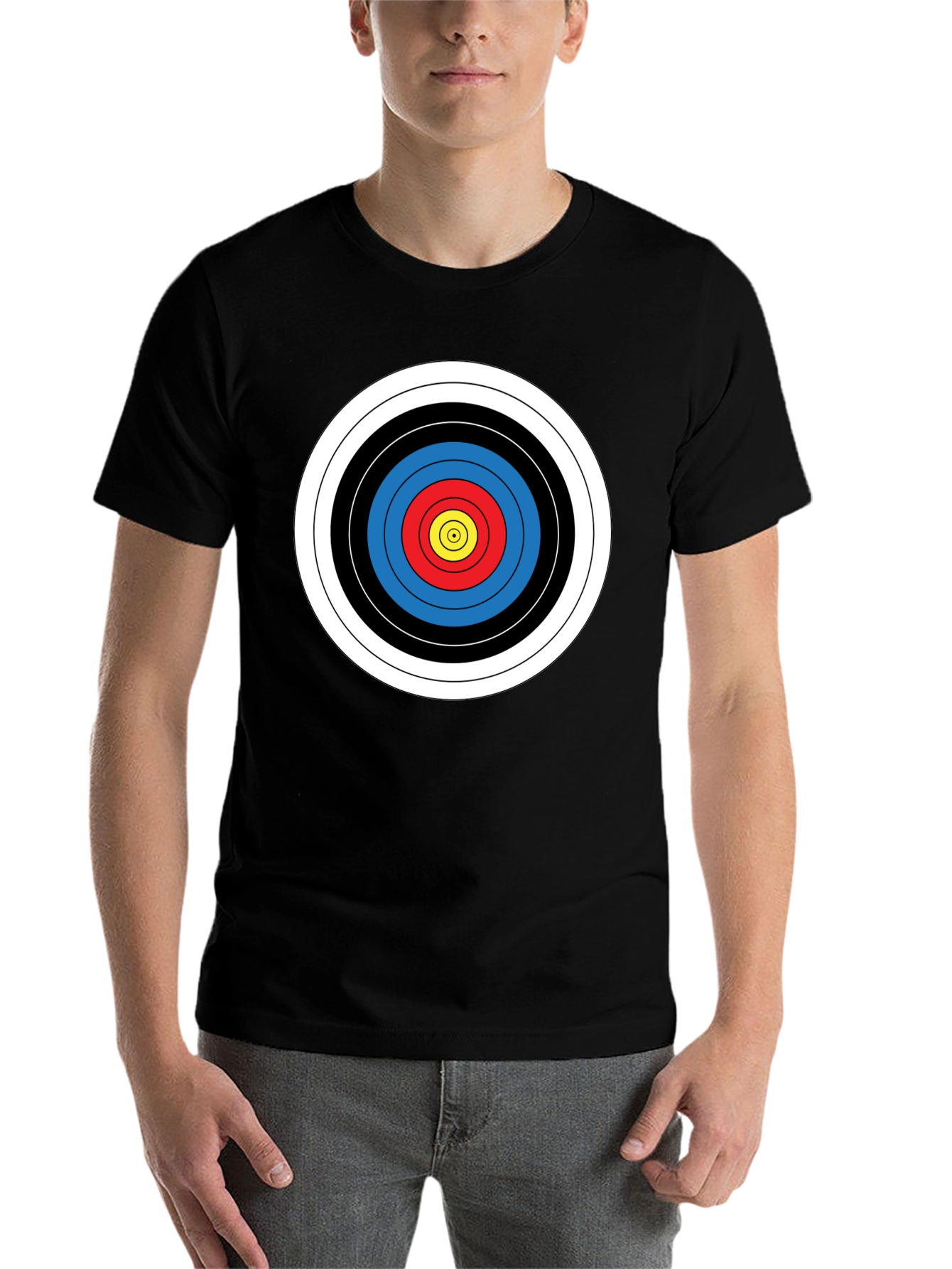 Black Target Bullseye Graphic Tee - Archer's Choice view 7