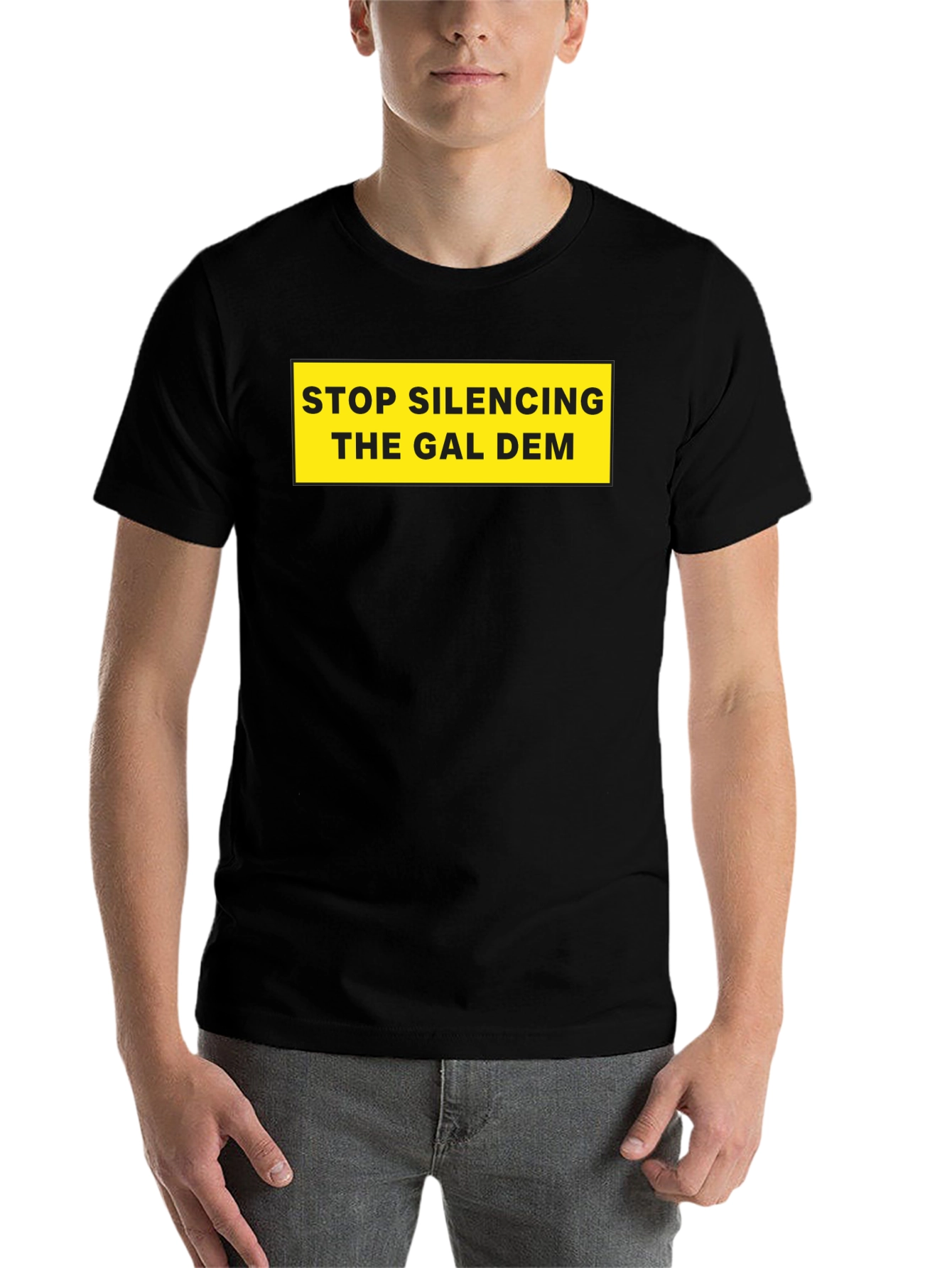 Black Stop Silencing The Gal Dem T-Shirt view 7