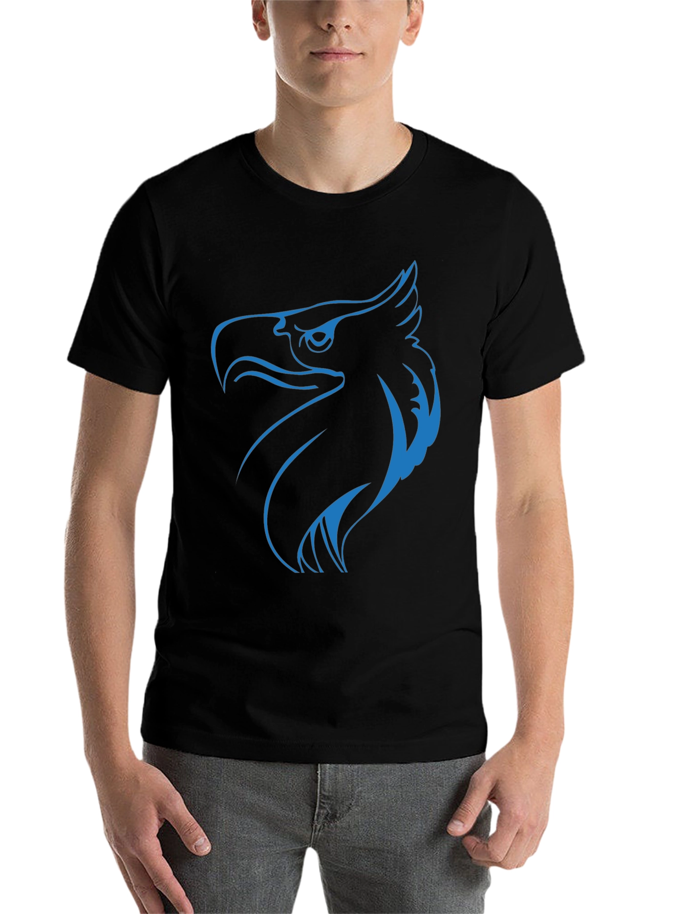 Black Eagle Graphic Tee - Black Short Sleeve T-Shirt view 7