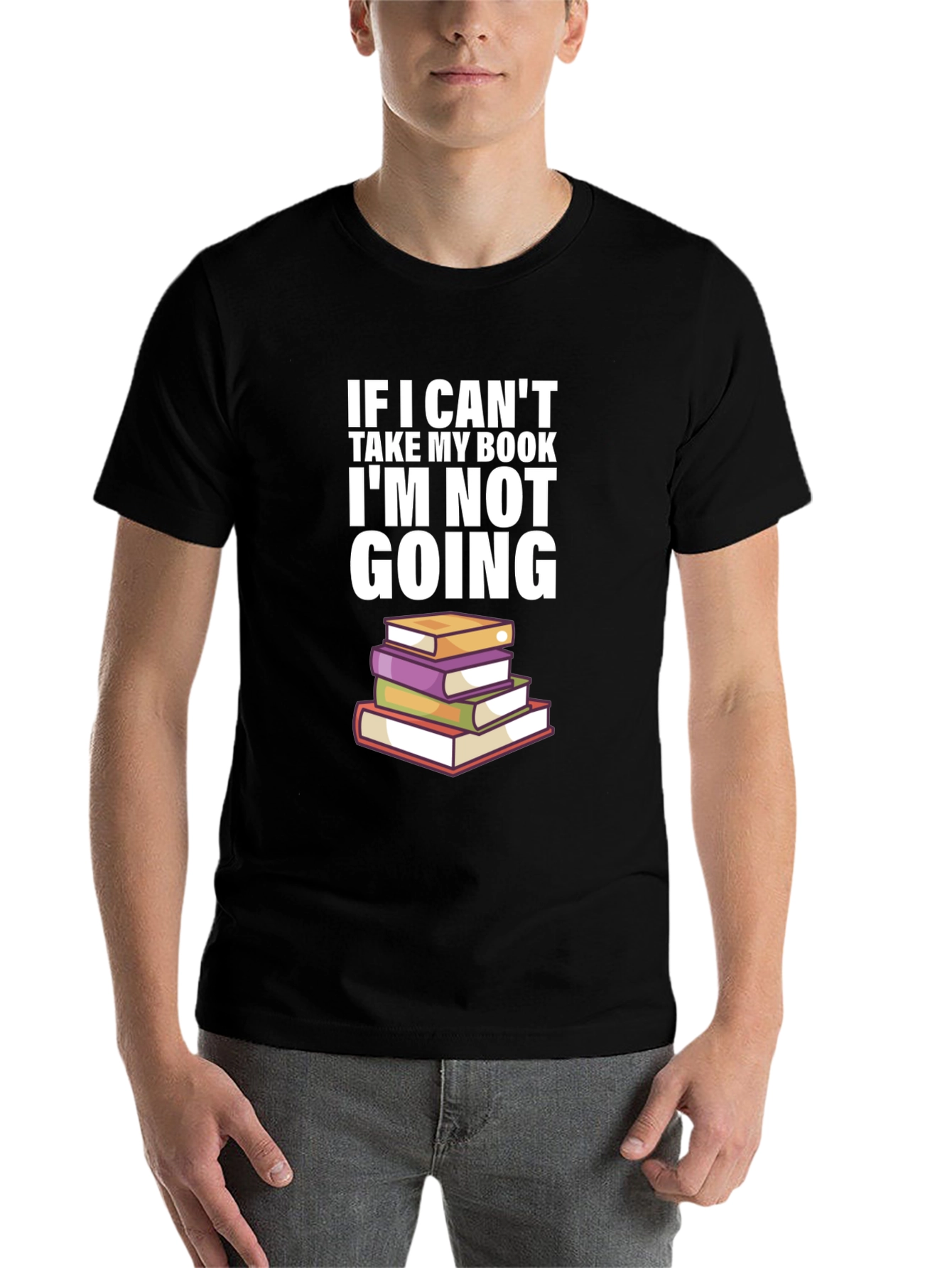Black Book Lover T-Shirt - If I Can't Take My Book! view 7
