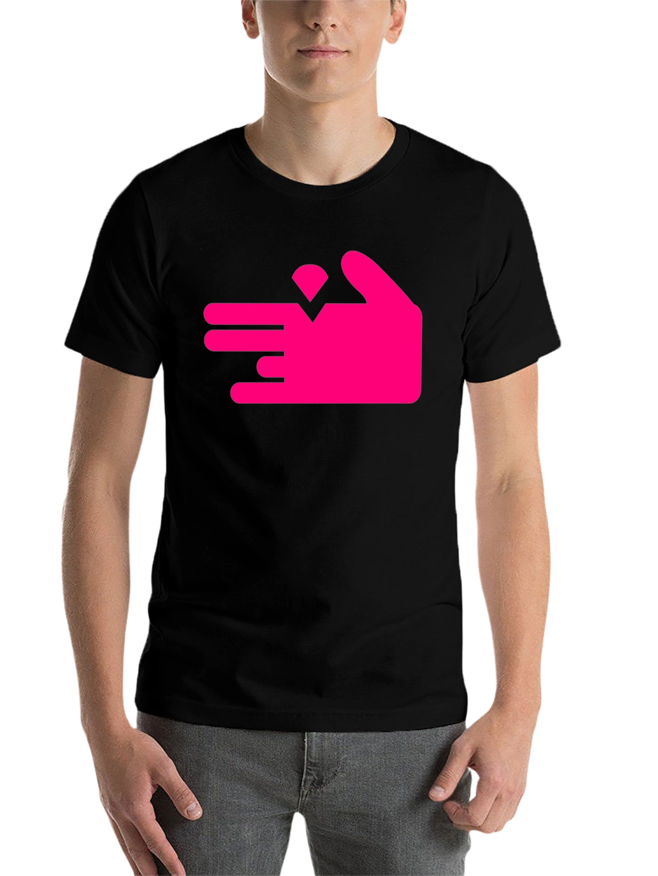 Abstract Hand Diamond Graphic Tee - Bold Design, Modern Style - 7