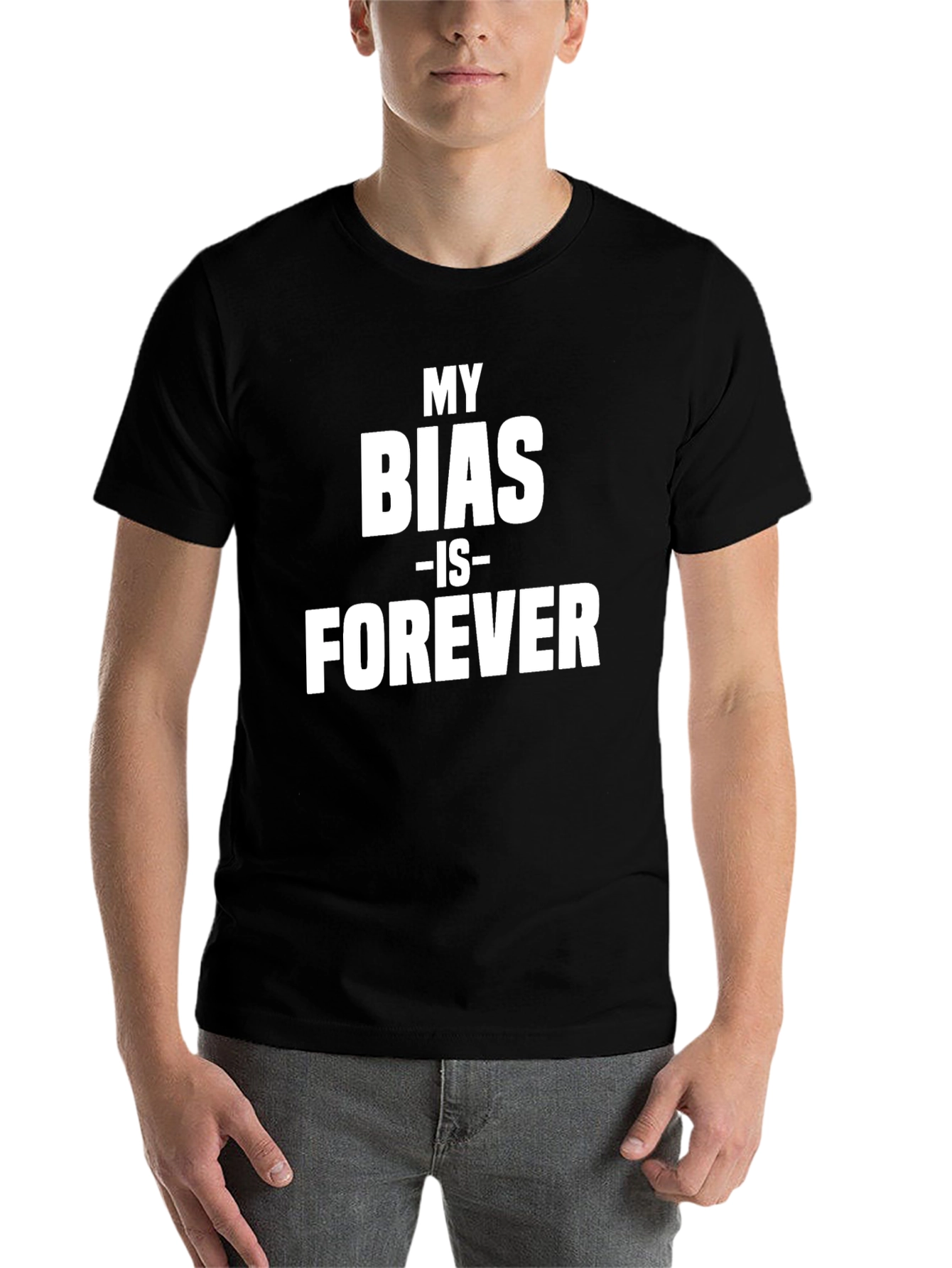 Black My Bias is Forever Graphic Tee view 7