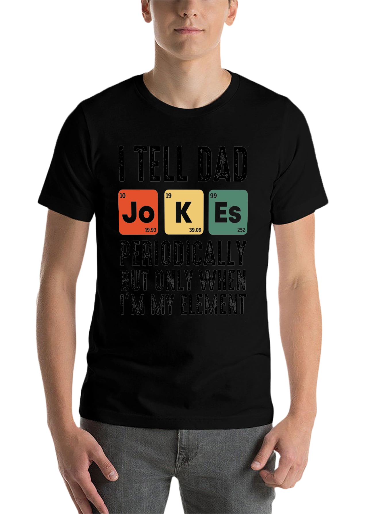 Black Dad Jokes T-Shirt: Periodic Table Element Humor view 7