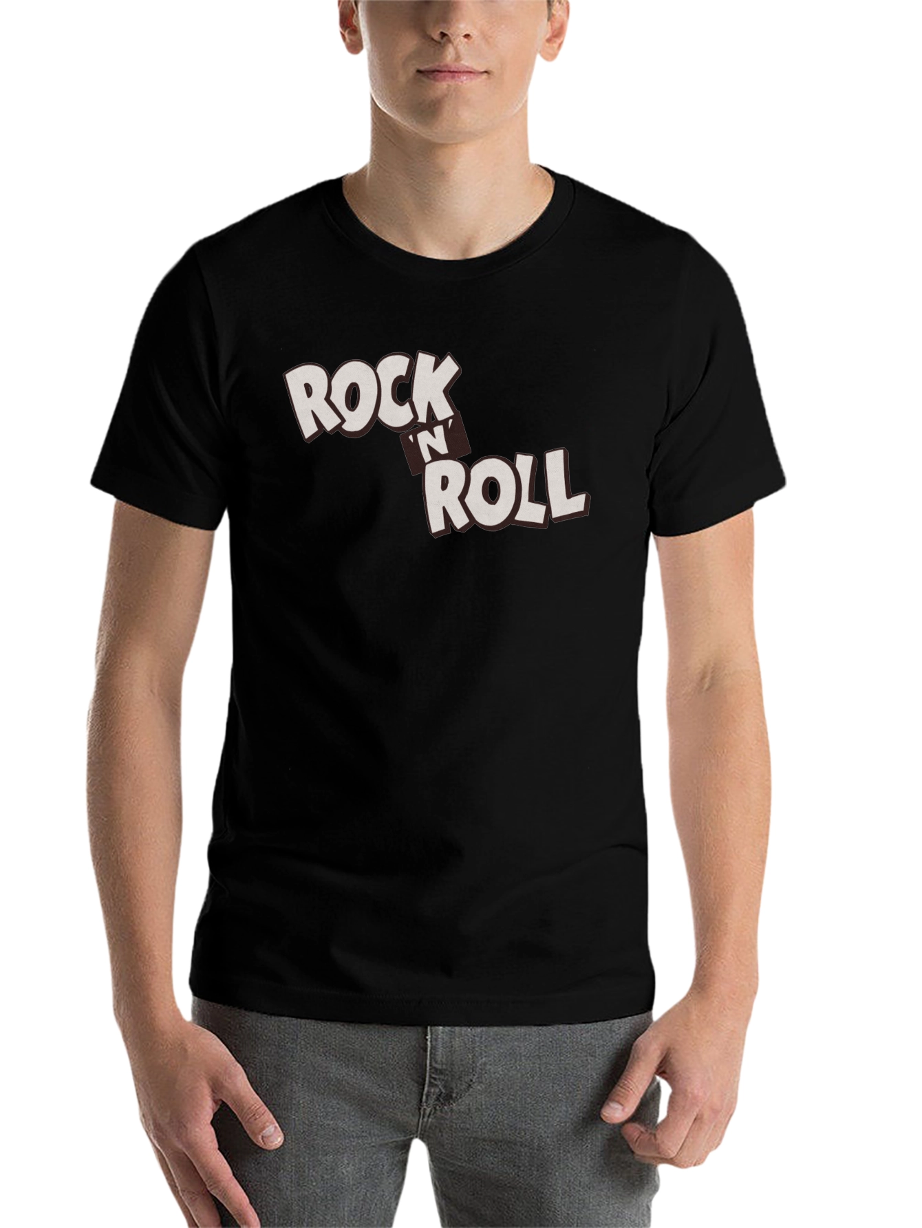 Black Rock 'n' Roll Graphic Black T-Shirt view 7