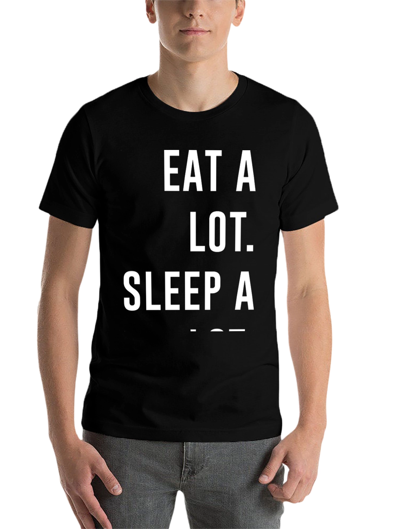 Black Eat, Sleep, Game Black Graphic Tee view 7