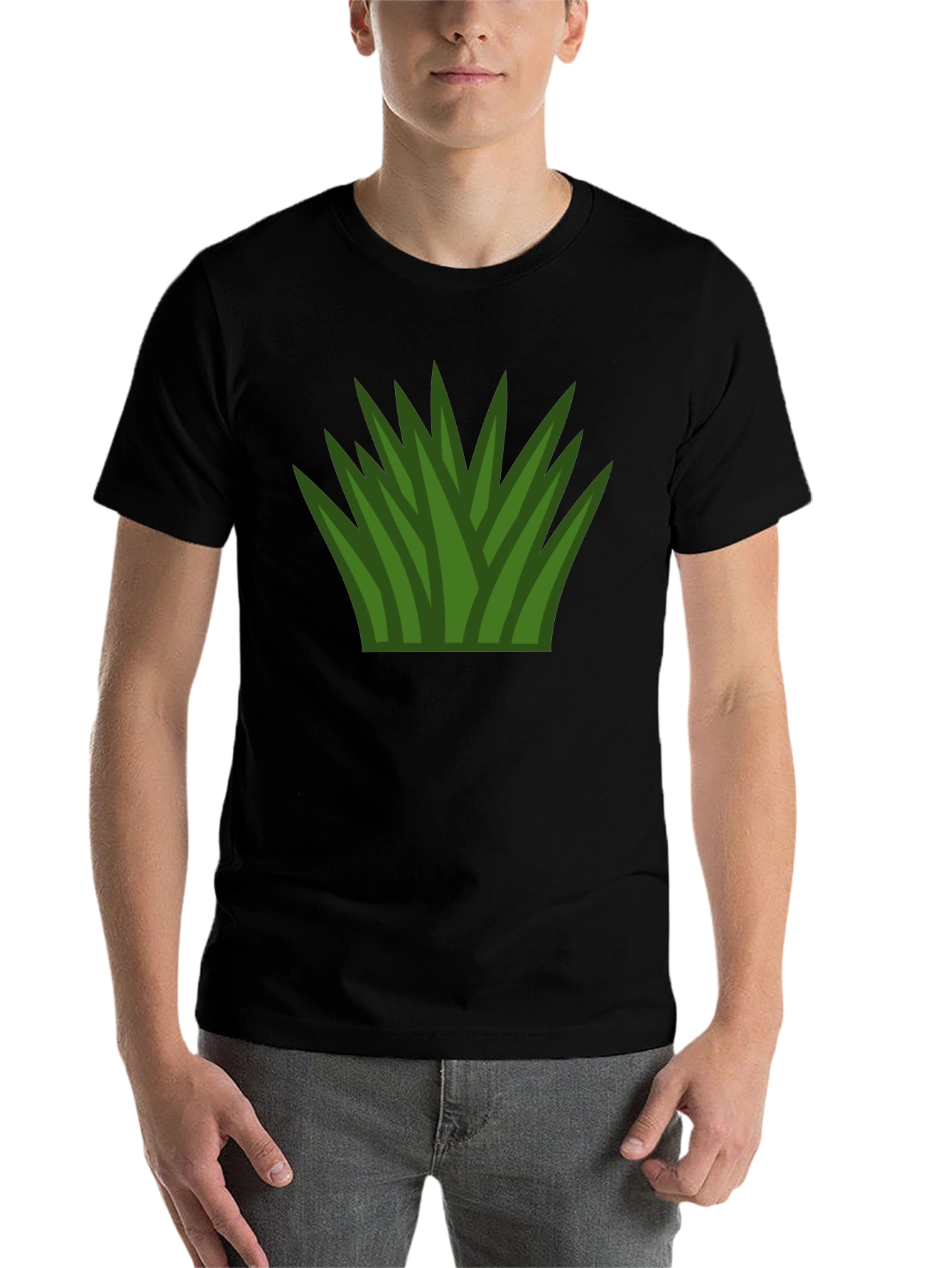 Black Grass Graphic Black T-Shirt view 7