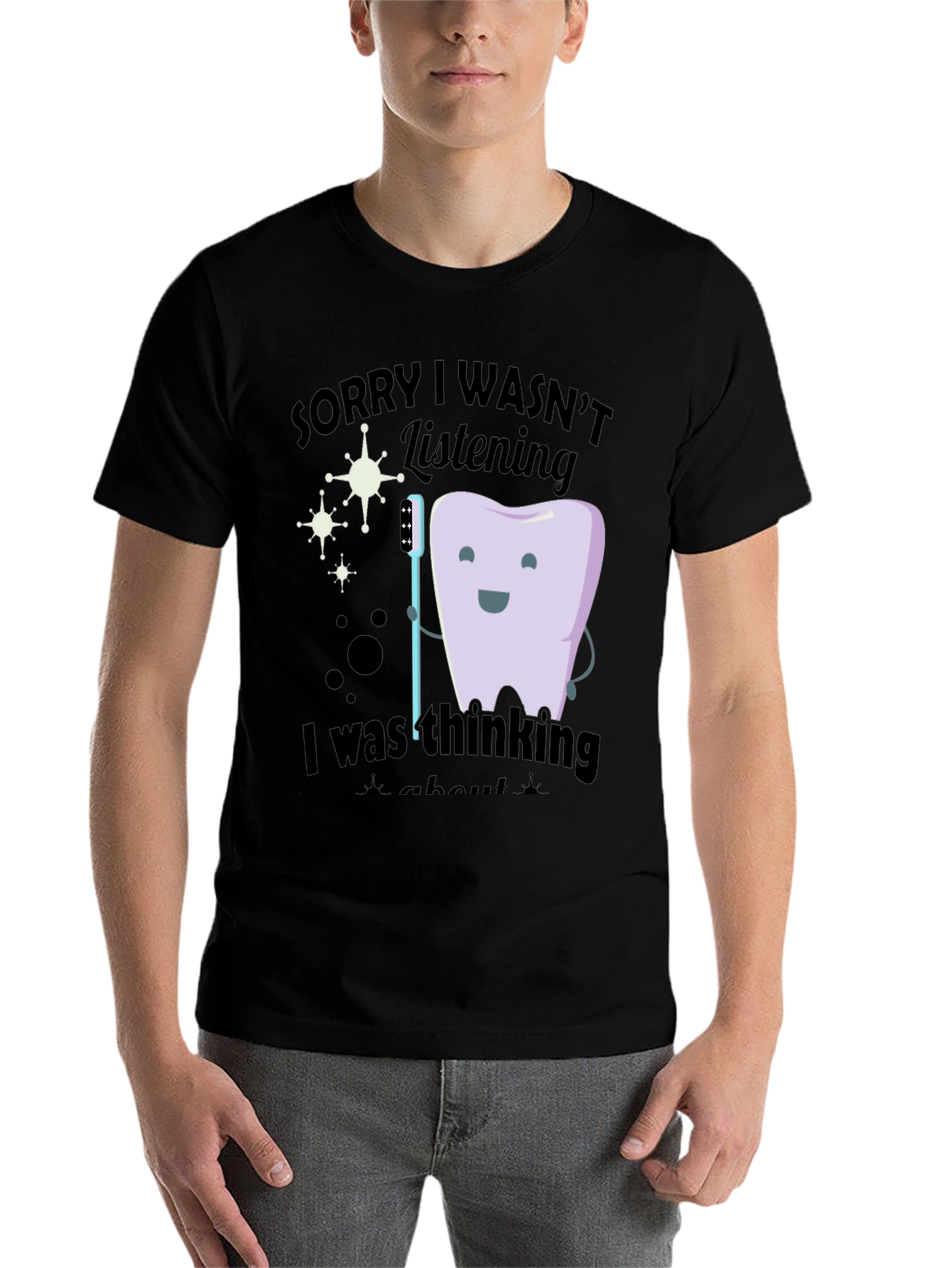 Black Funny Dental T-Shirt - Dentist Humor view 7