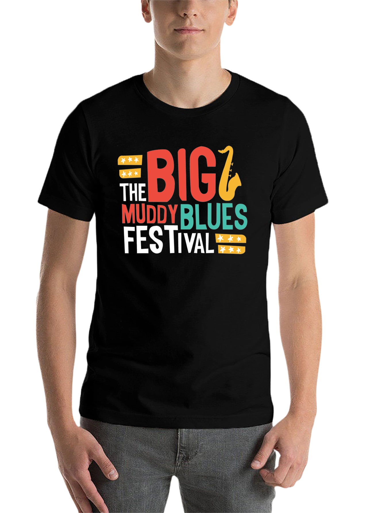 Black Big Muddy Blues Festival Graphic Tee view 7