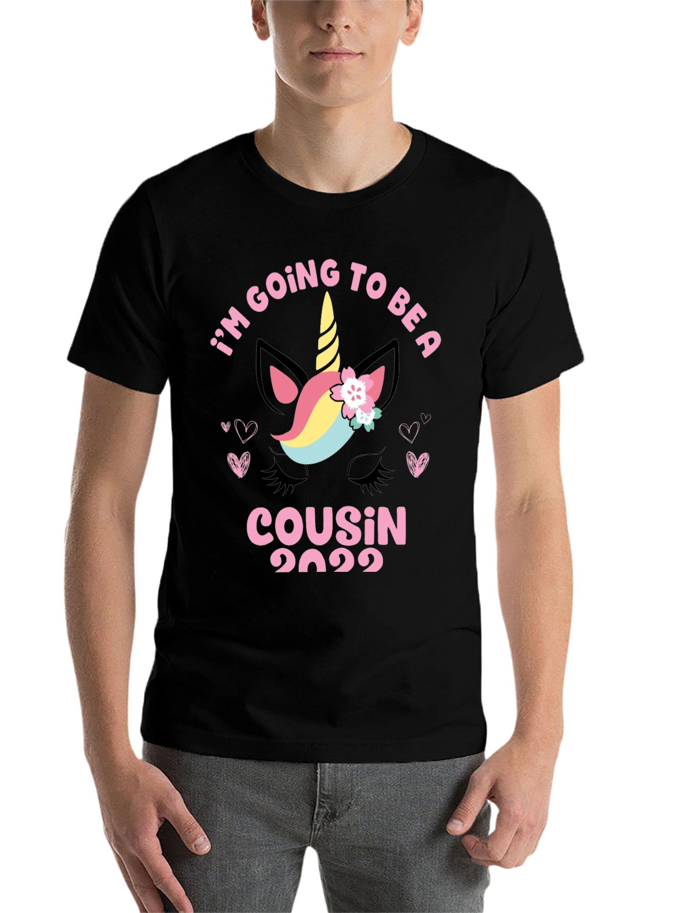 Black I'm Going to Be a Cousin 2022 T-Shirt view 7