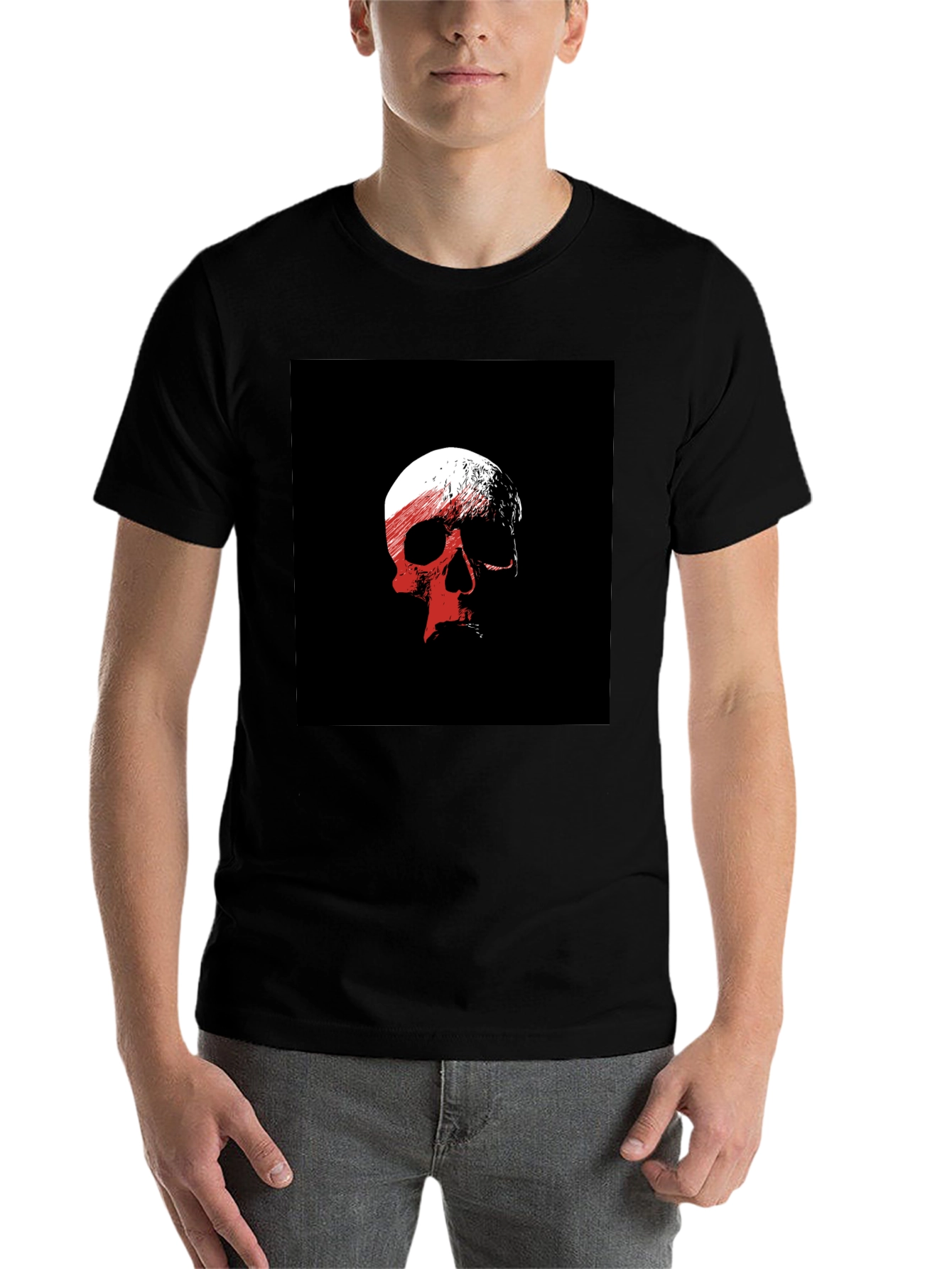 Skull Graphic Black T-Shirt - Edgy Casual Wear - 7