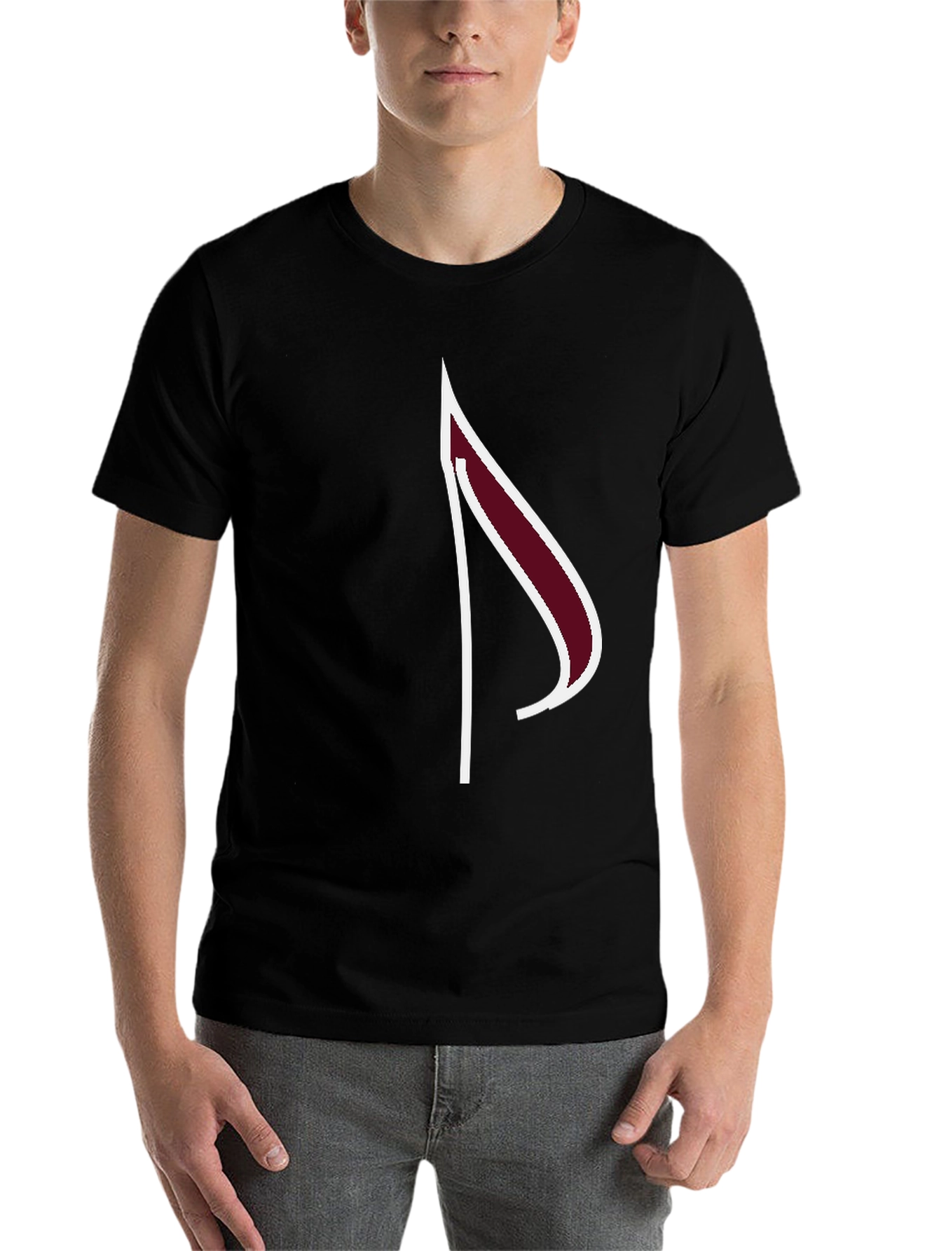 Black Stylish Black T-Shirt with Unique Graphic Design view 7