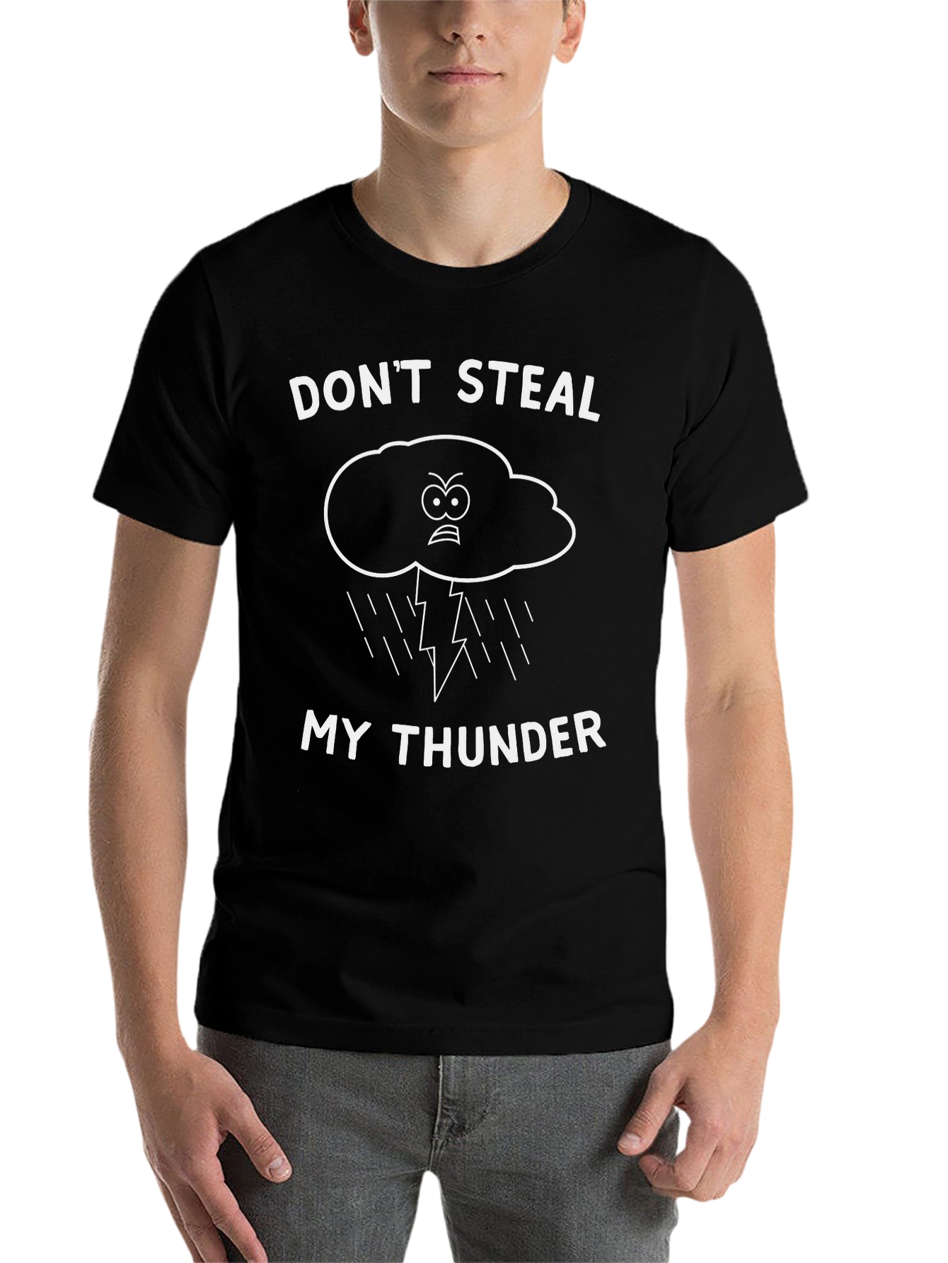 Black Don't Steal My Thunder Graphic Tee view 7