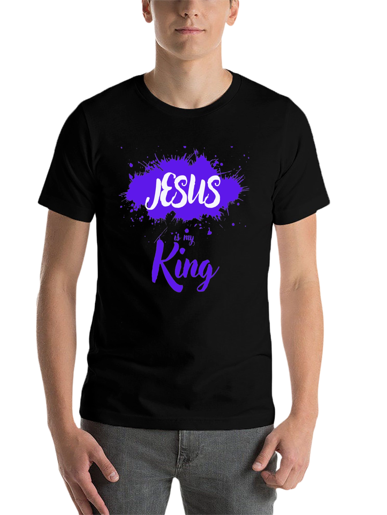 Black Jesus is my King T-Shirt view 7