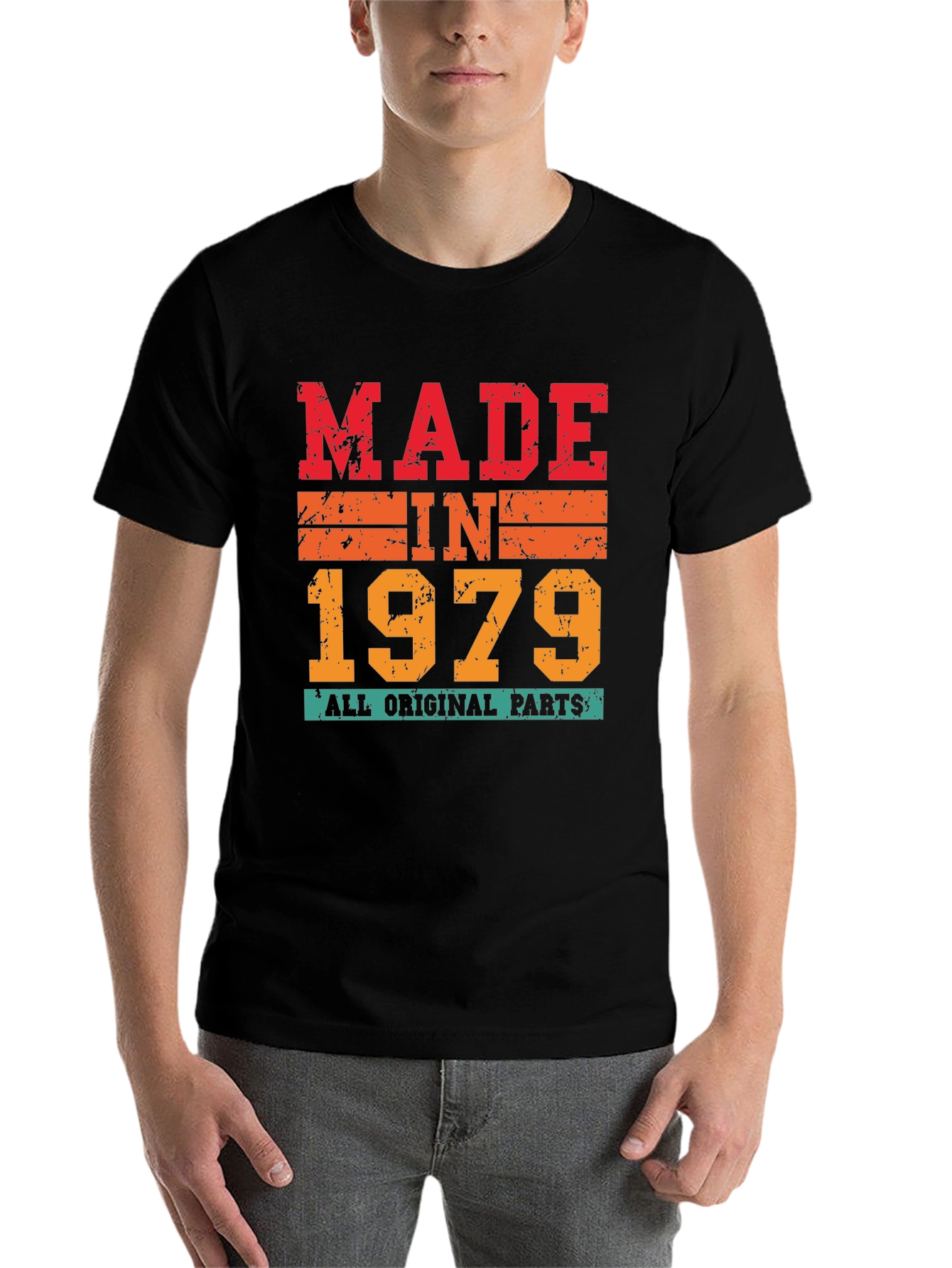 Made in 1979 All Original Parts T-Shirt - 7