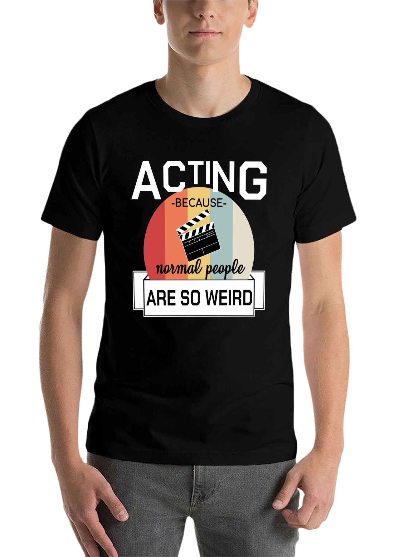 Black Acting Because Normal People Are So Weird T-Shirt view 7