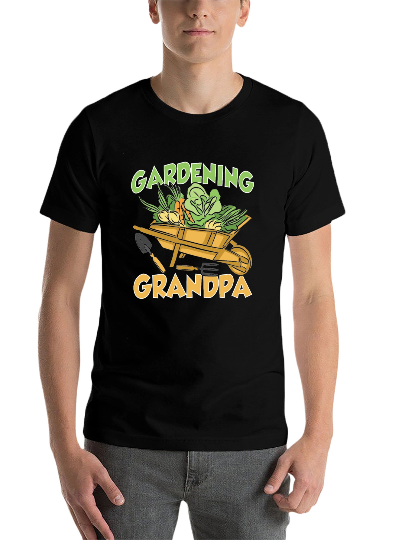 Black Gardening Grandpa T-Shirt - Gardener Gift view 7