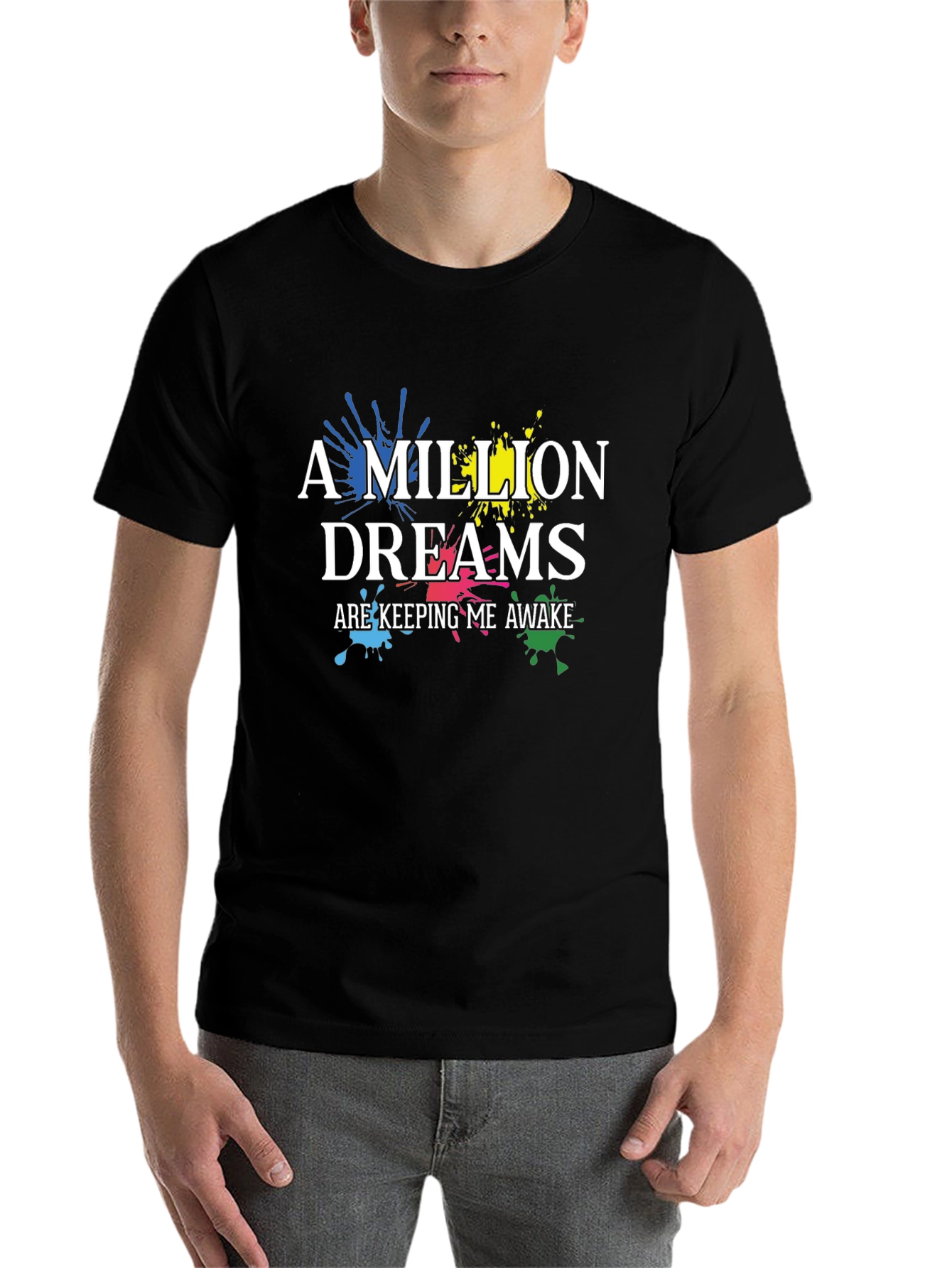 Black A Million Dreams Graphic T-Shirt - Black view 7