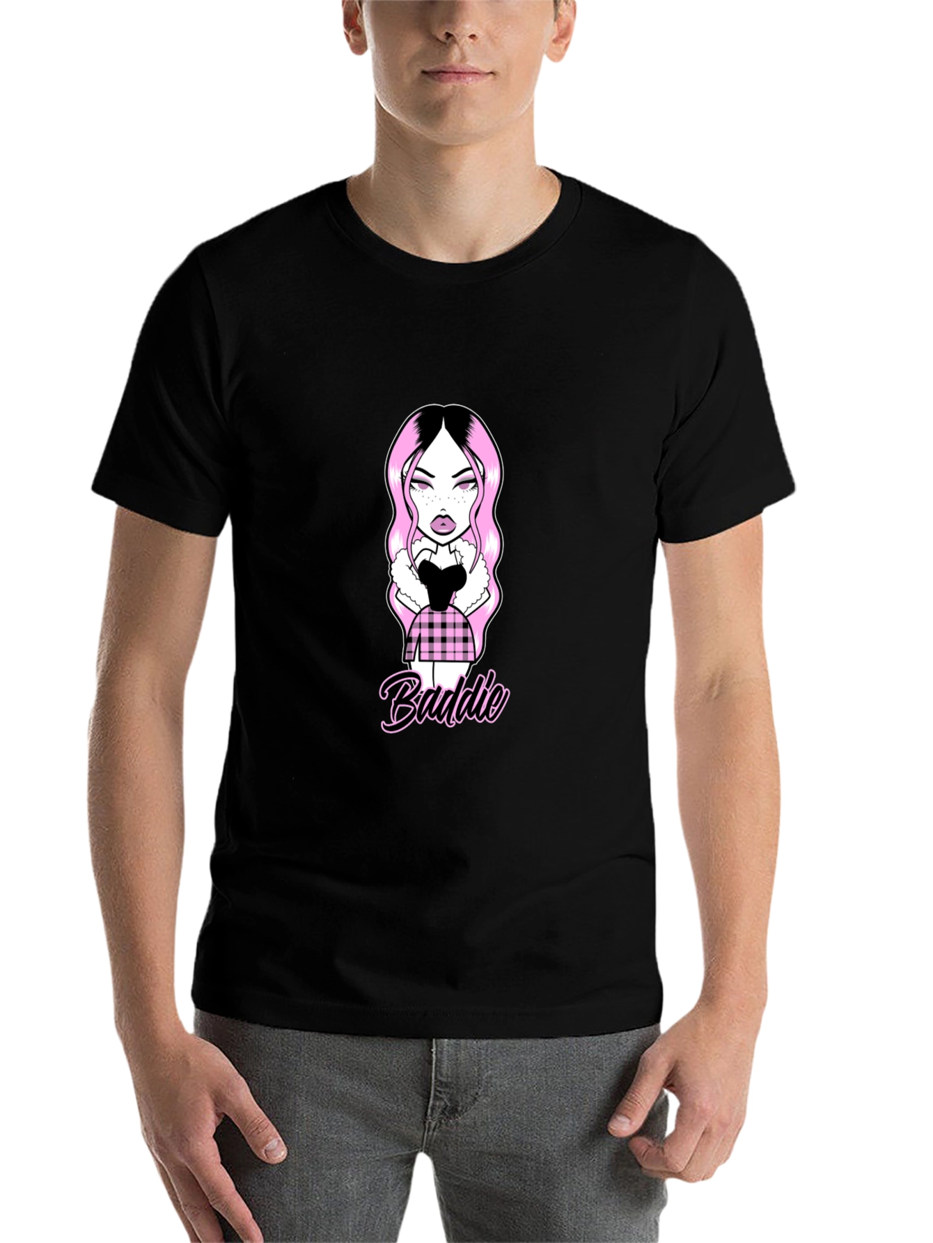 Black Baddie Girl Graphic Tee view 7