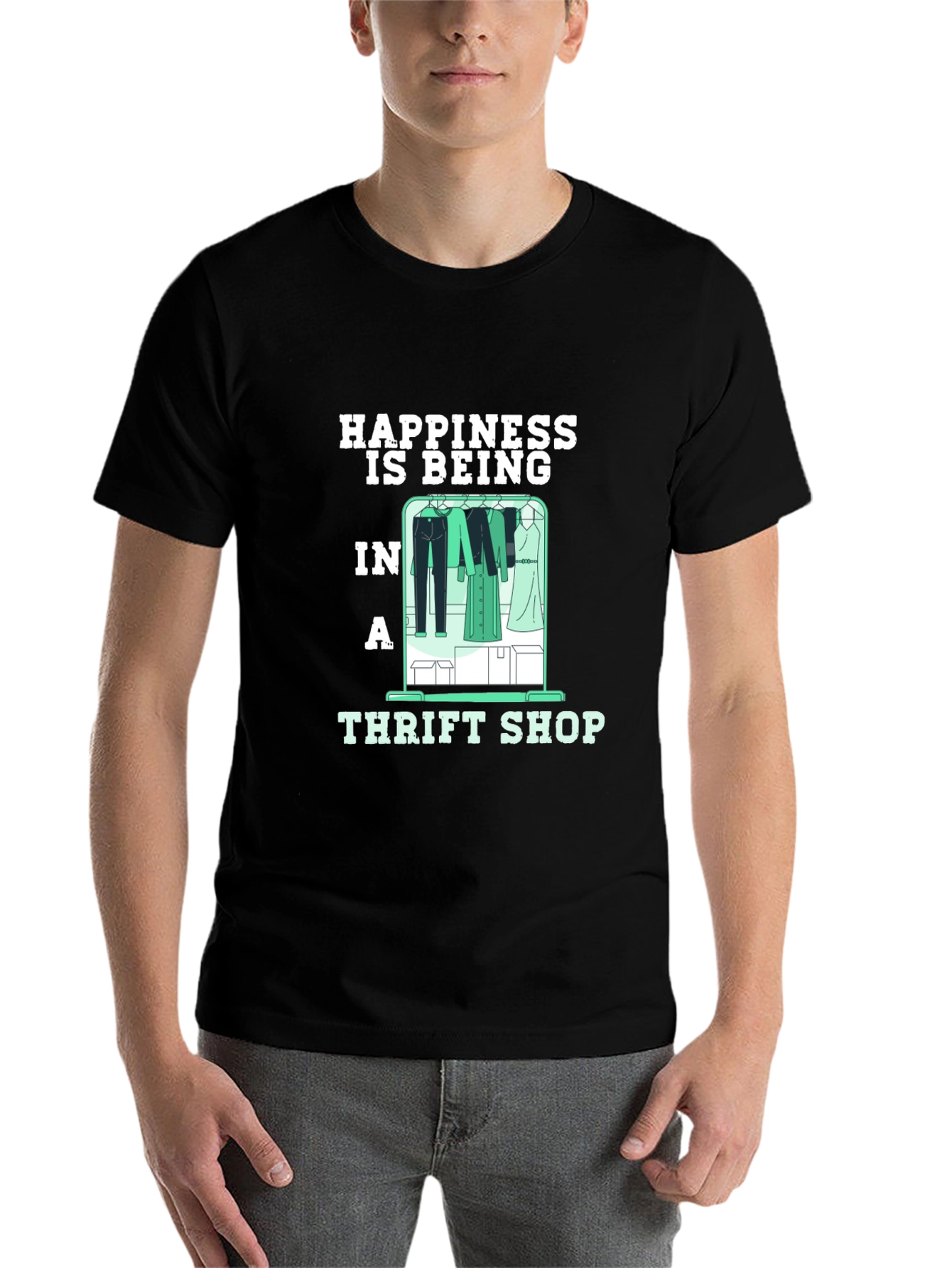 Happiness Thrift Shop Graphic Tee - 7
