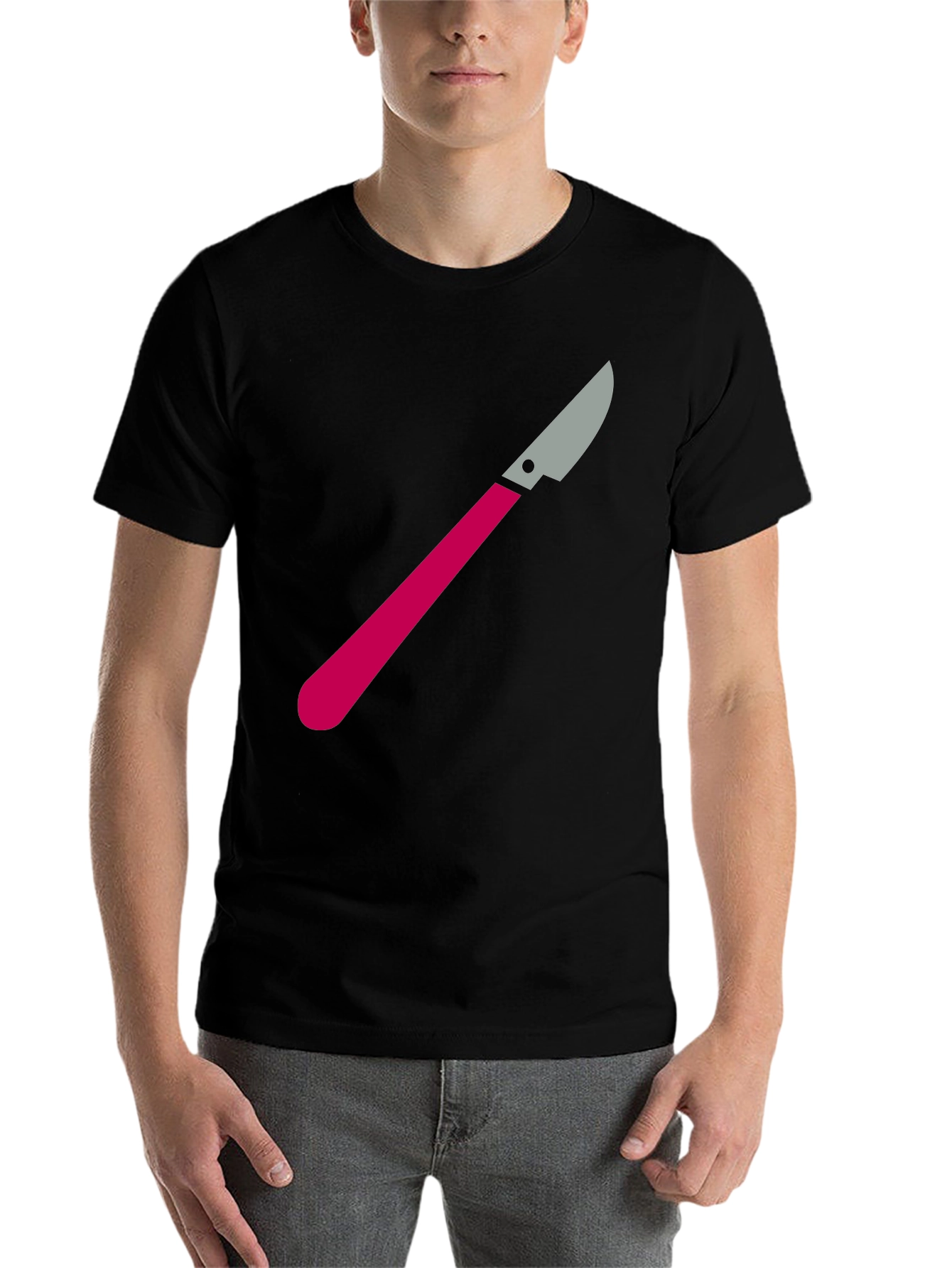 Black Scalpel Graphic Tee - Medical Humor T-Shirt view 7