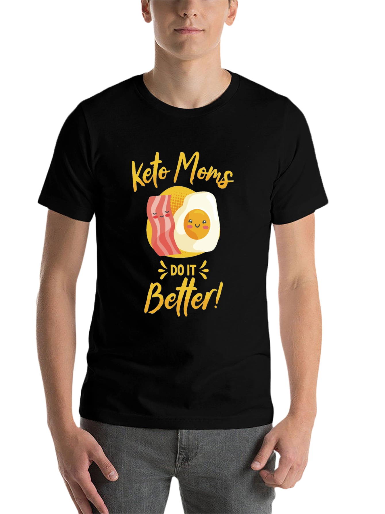 Black Keto Moms Do It Better T-Shirt view 7