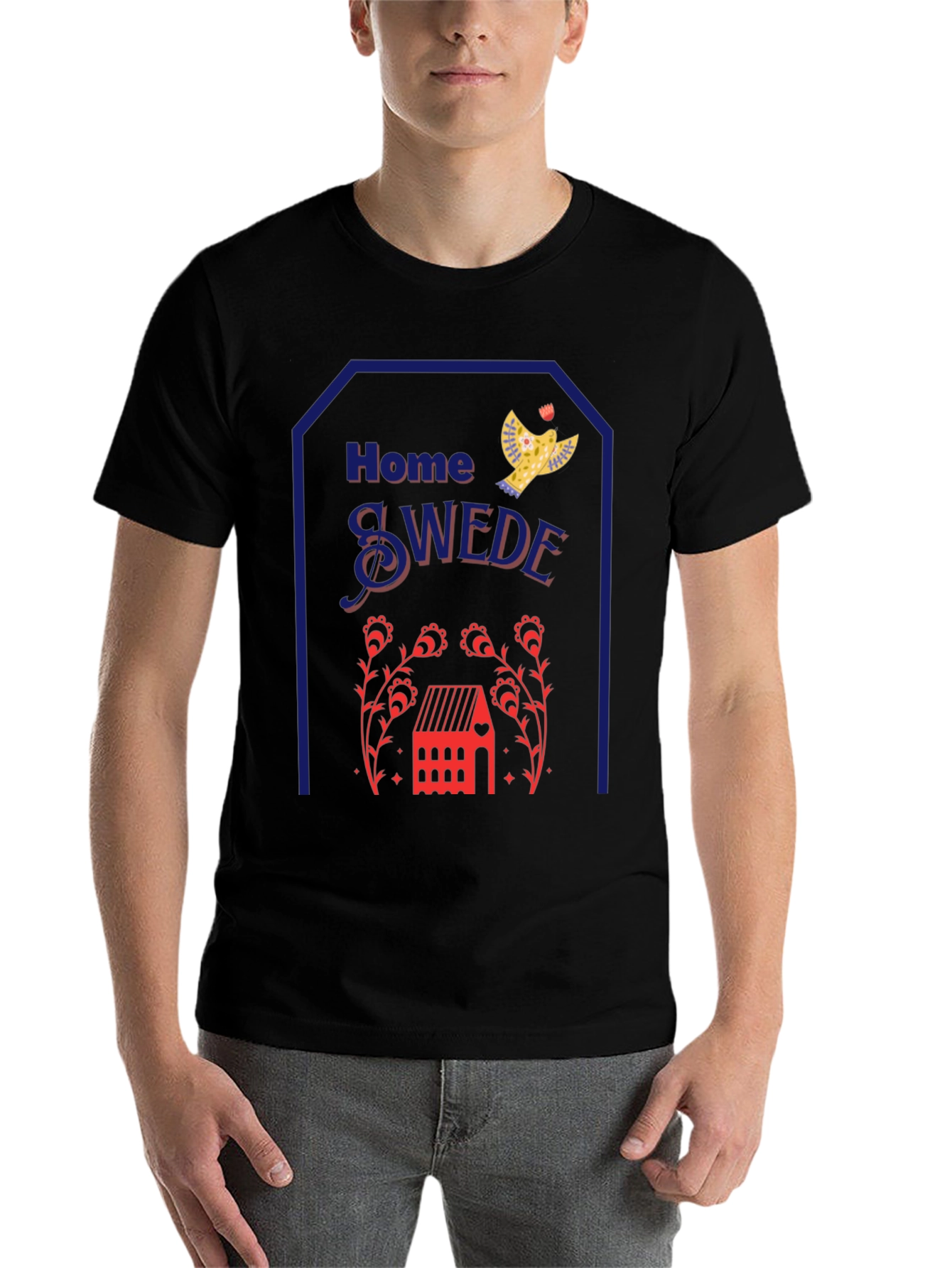 Black Home Swede Graphic T-Shirt view 7
