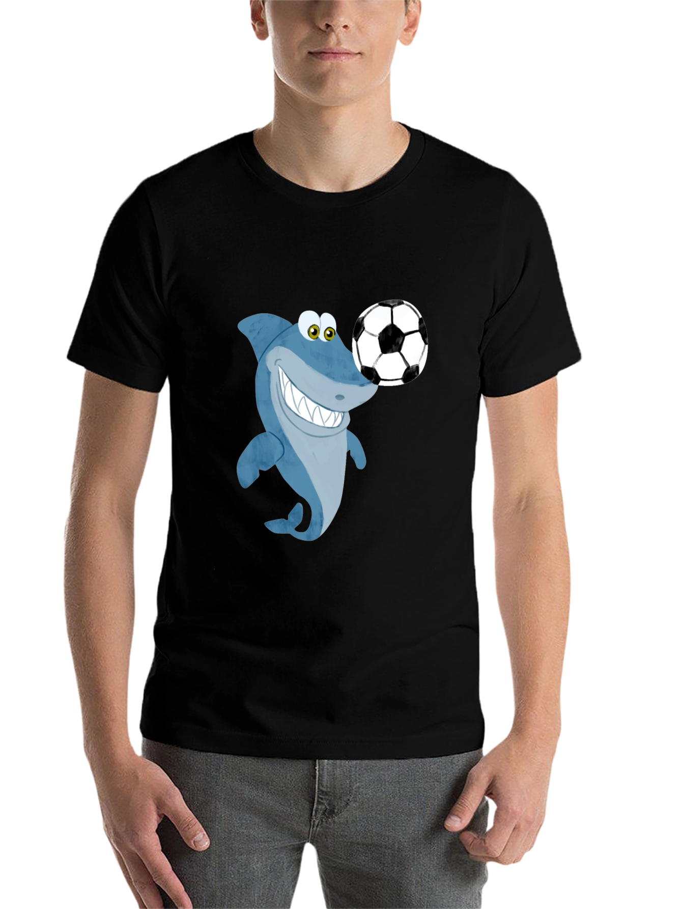 Black Shark Soccer T-Shirt view 7