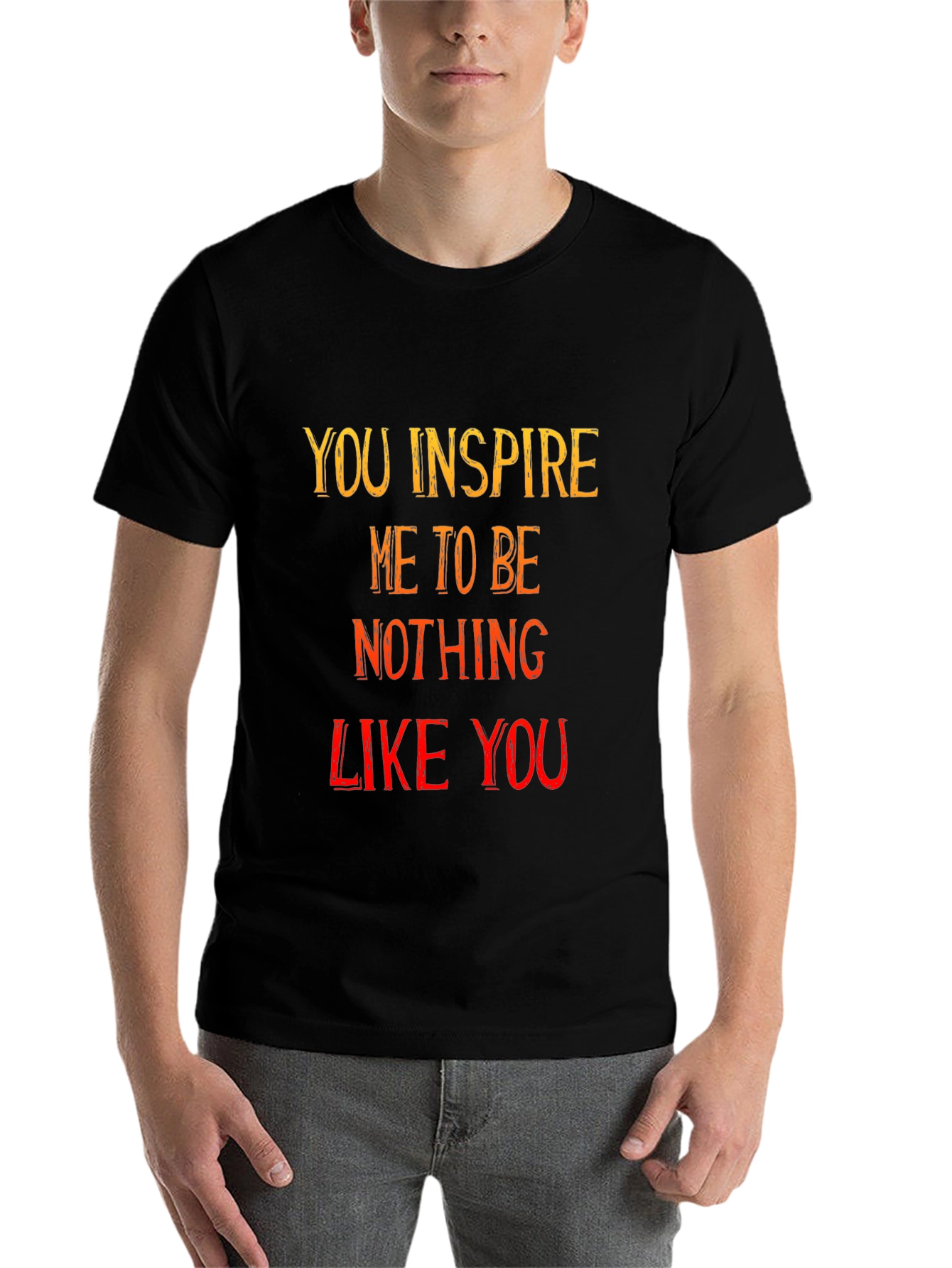 Black Funny Inspirational Graphic T-Shirt view 7