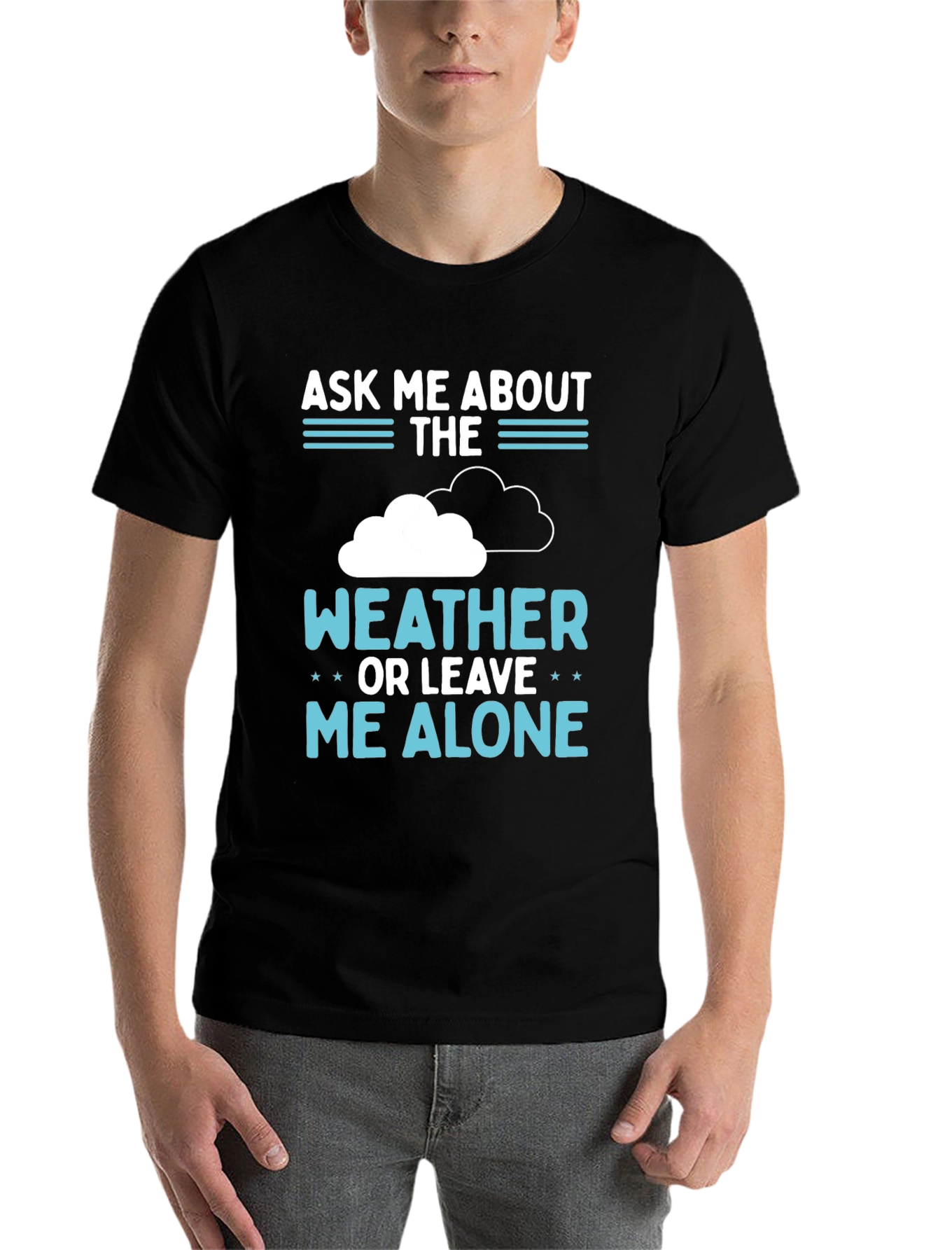 Black Weather Fan T-Shirt view 7