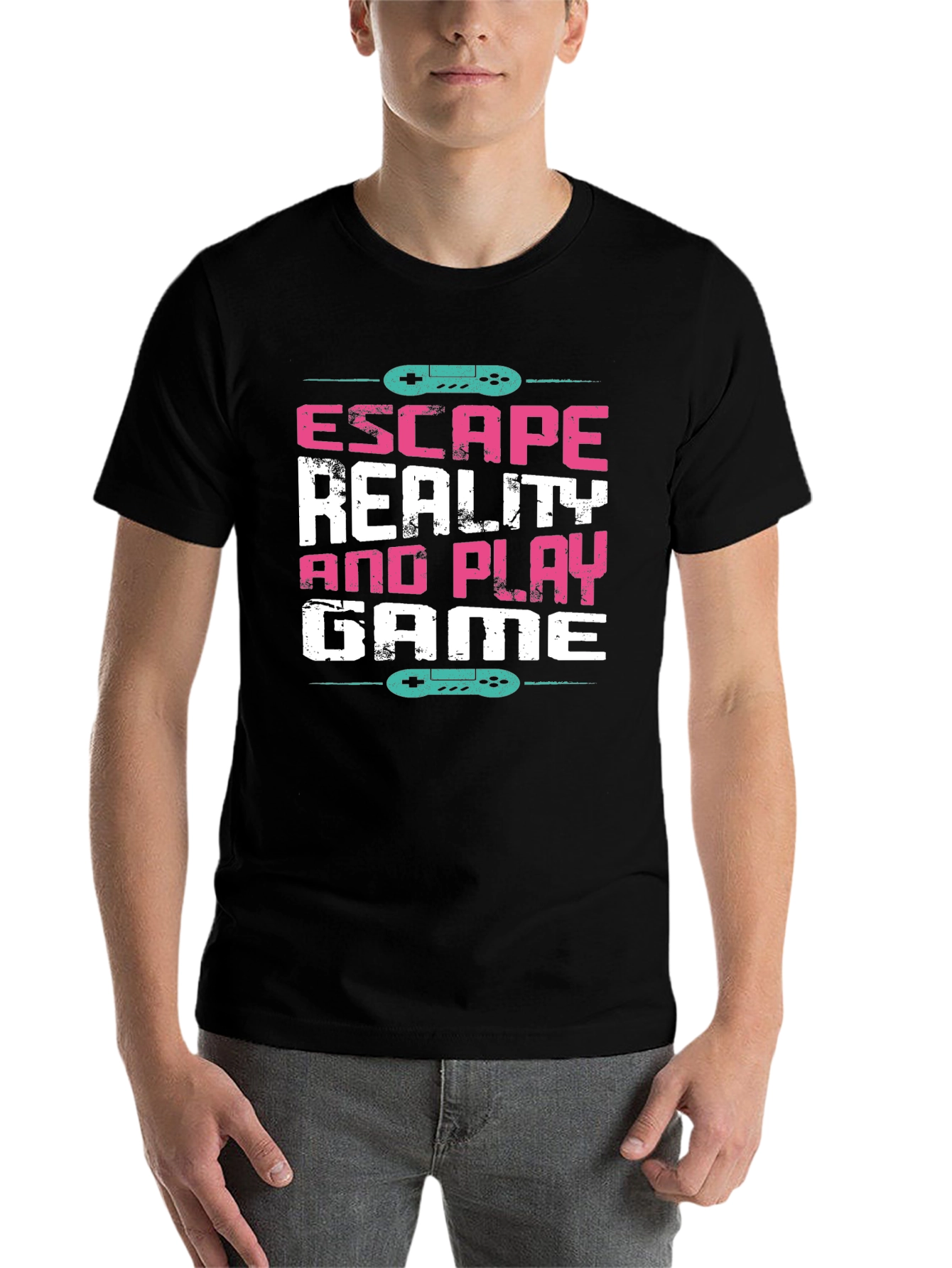 Black Escape Reality and Play Game Tee view 7