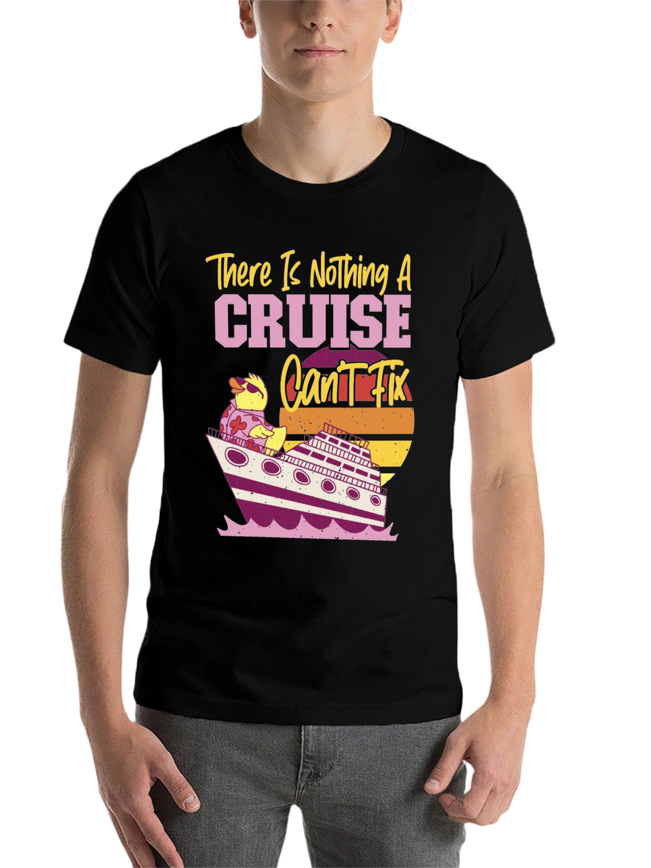 Black Cruise Vacation Fix T-Shirt view 7