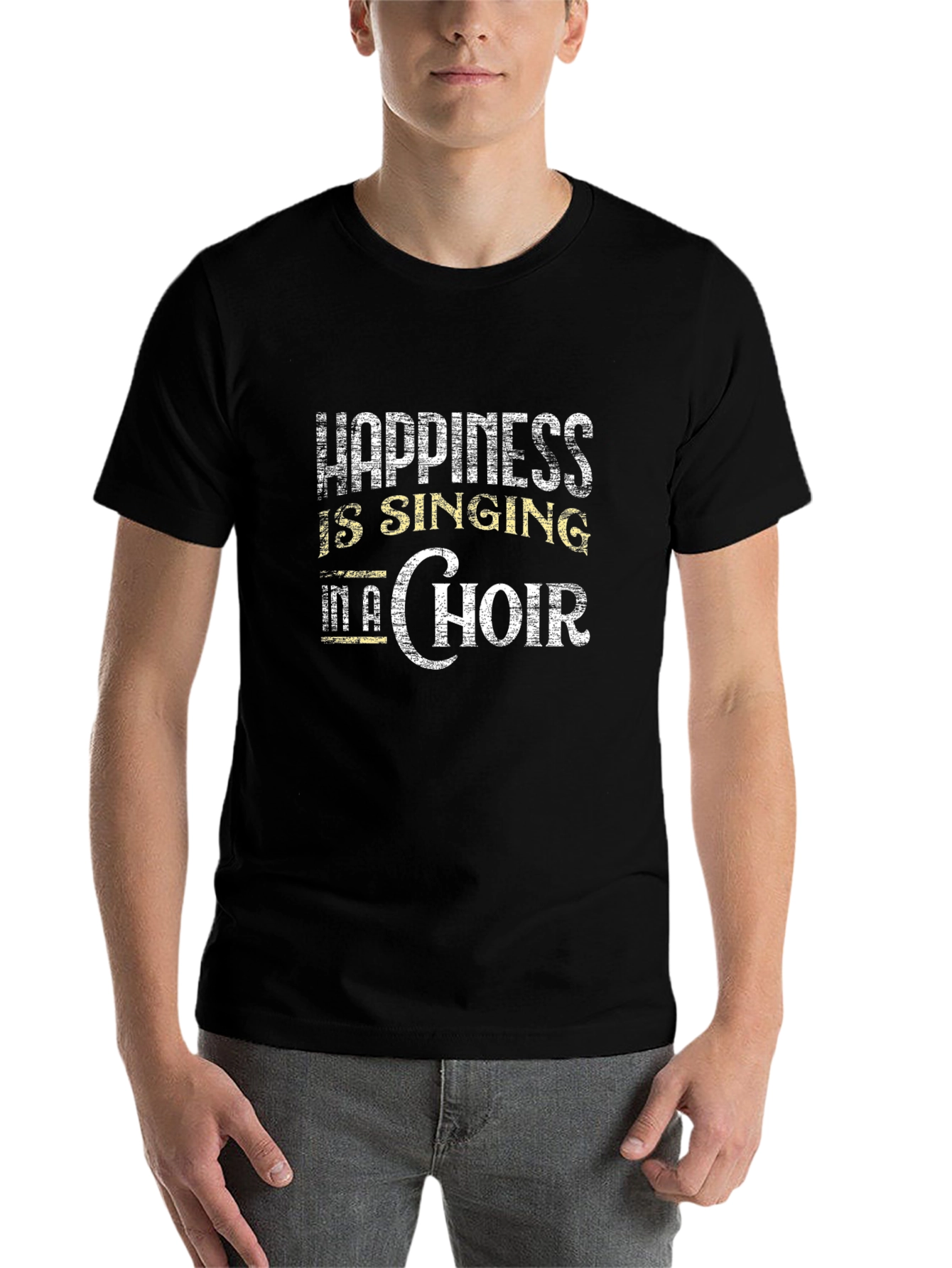 Black Happiness is Singing in a Choir T-Shirt view 7