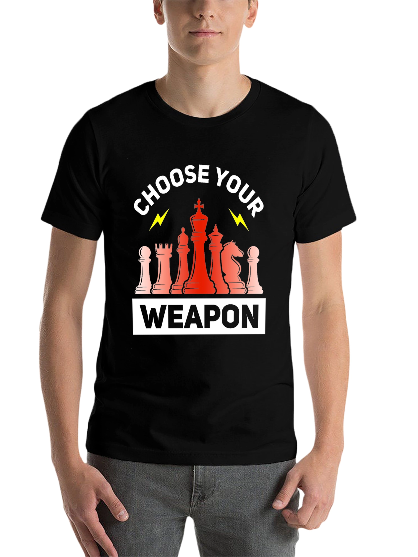 Black Chess Weapon T-Shirt view 7