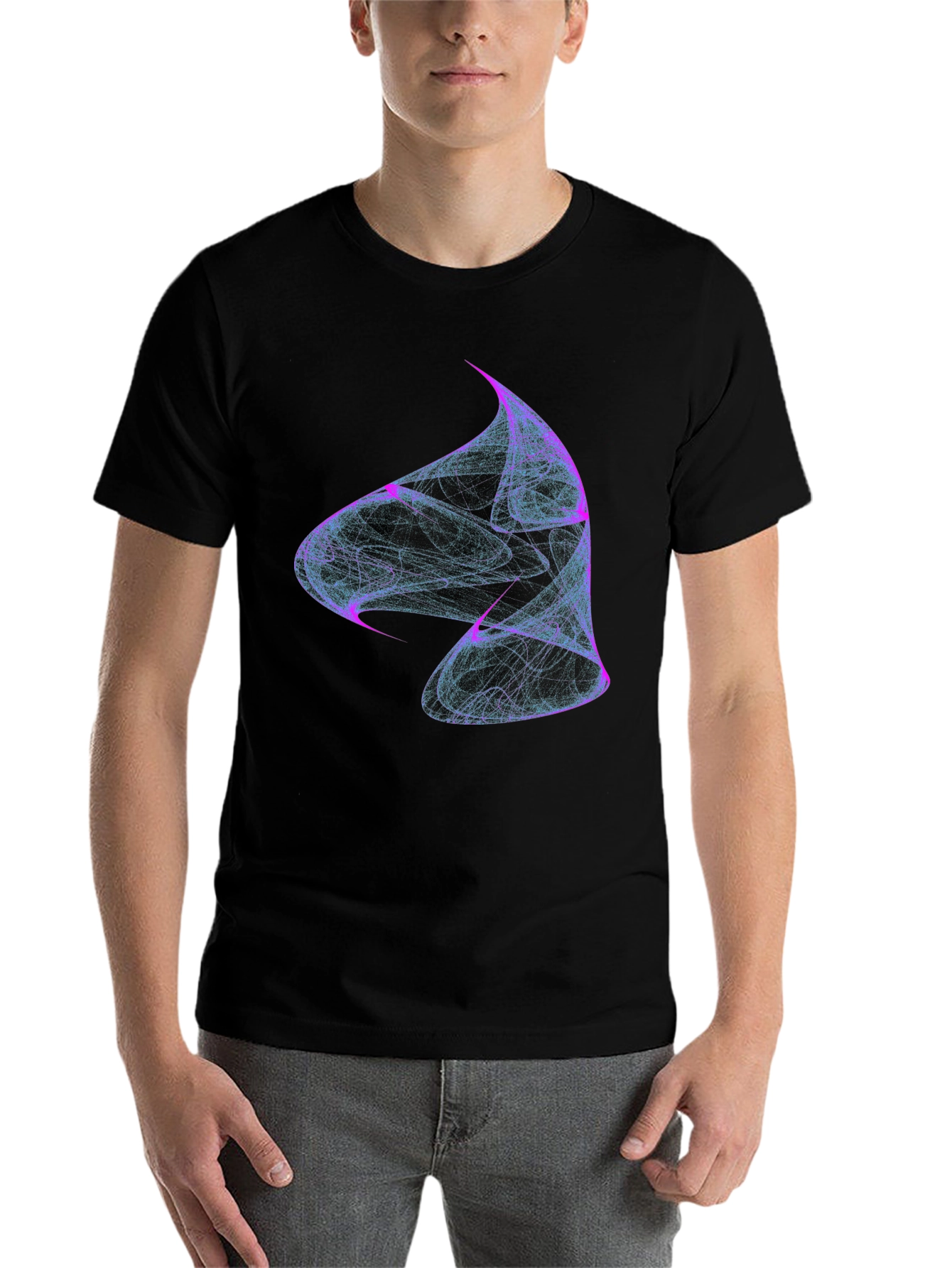 Abstract Swirl Tee - Modern Graphic Print - 7