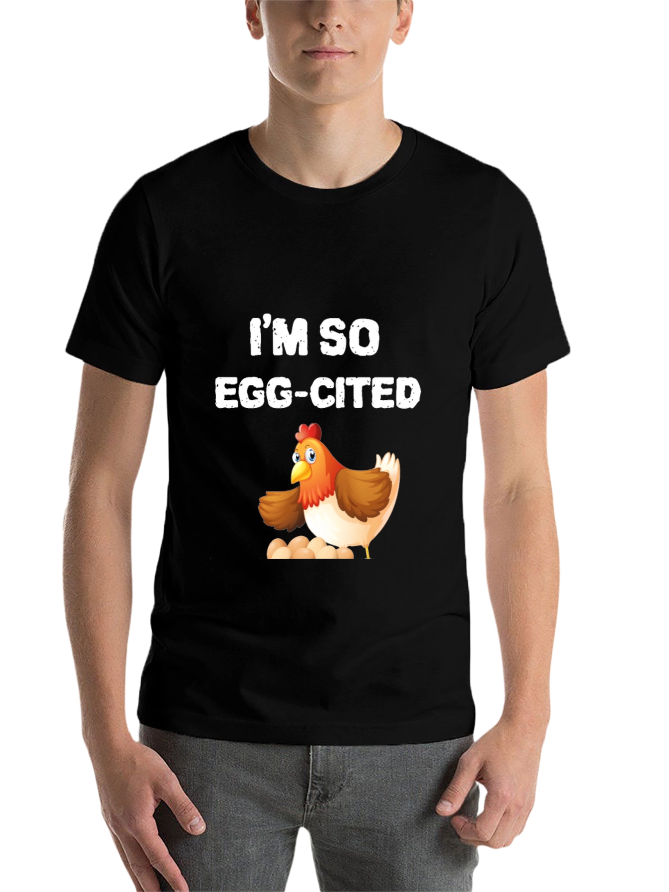 I'm So Egg-Cited T-Shirt - Chicken Lover Tee - 7