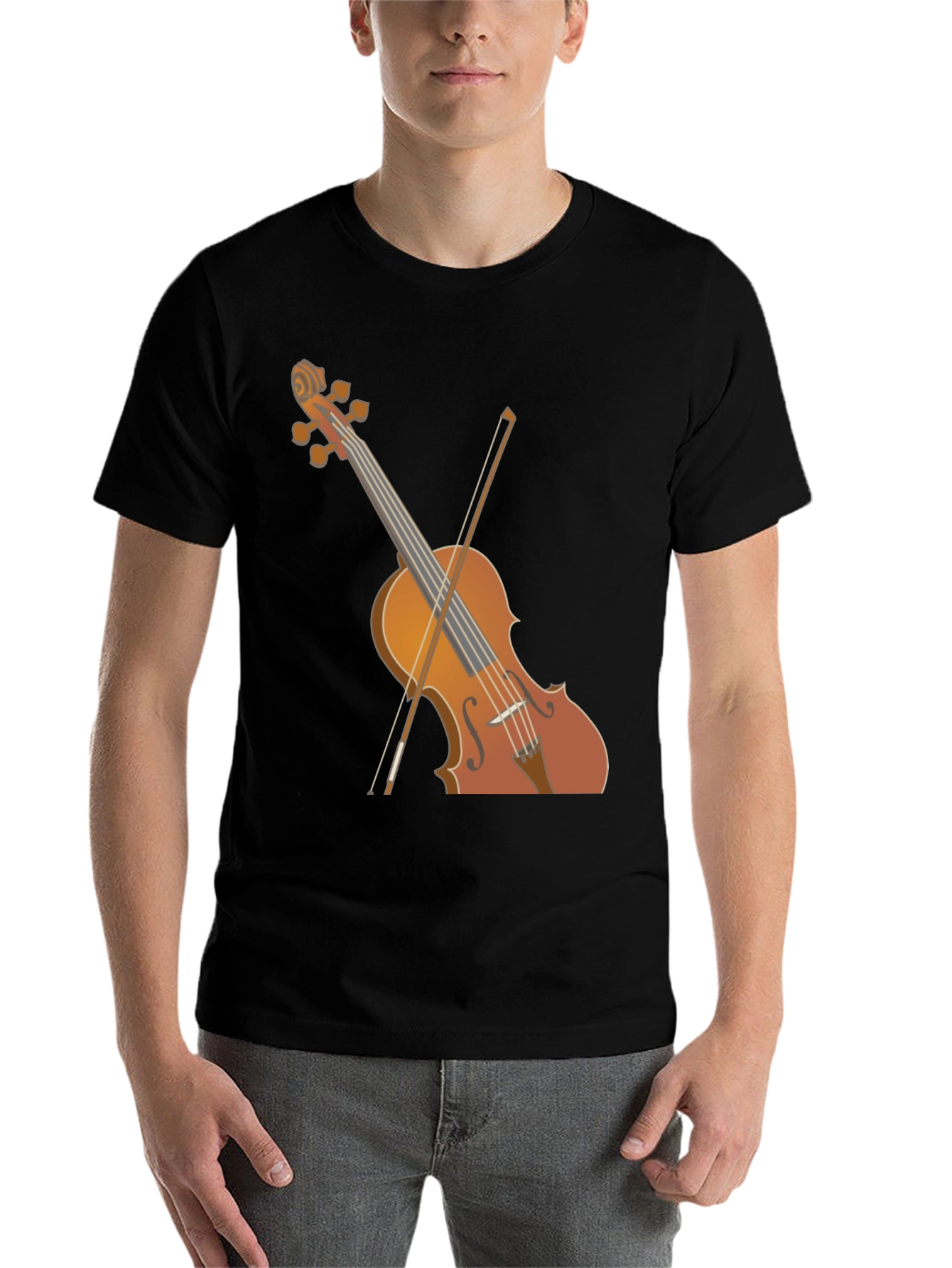 Black Violin Graphic Tee - Music Lover's T-Shirt view 7