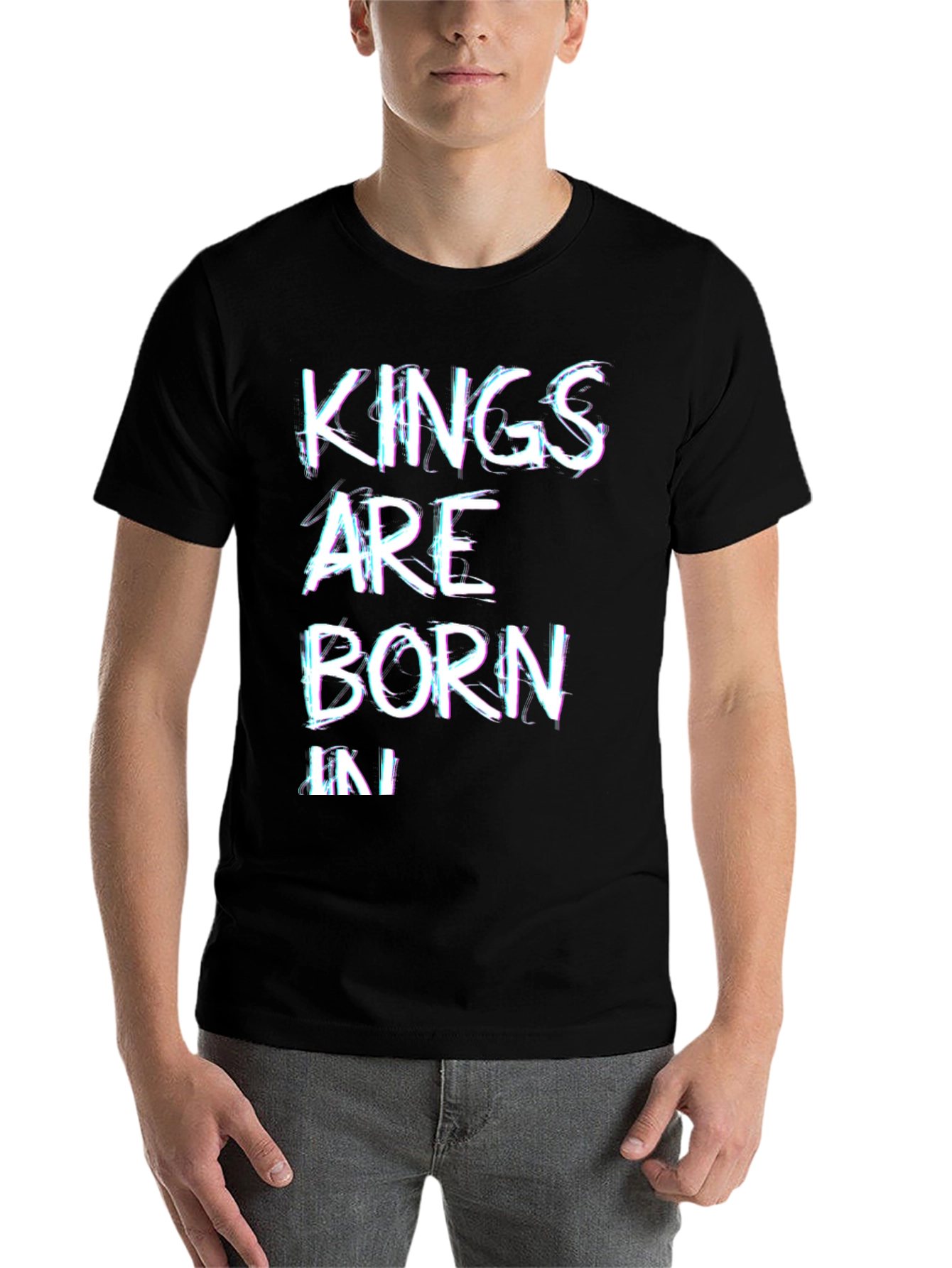 Black Kings Are Born In T-Shirt - Black view 7