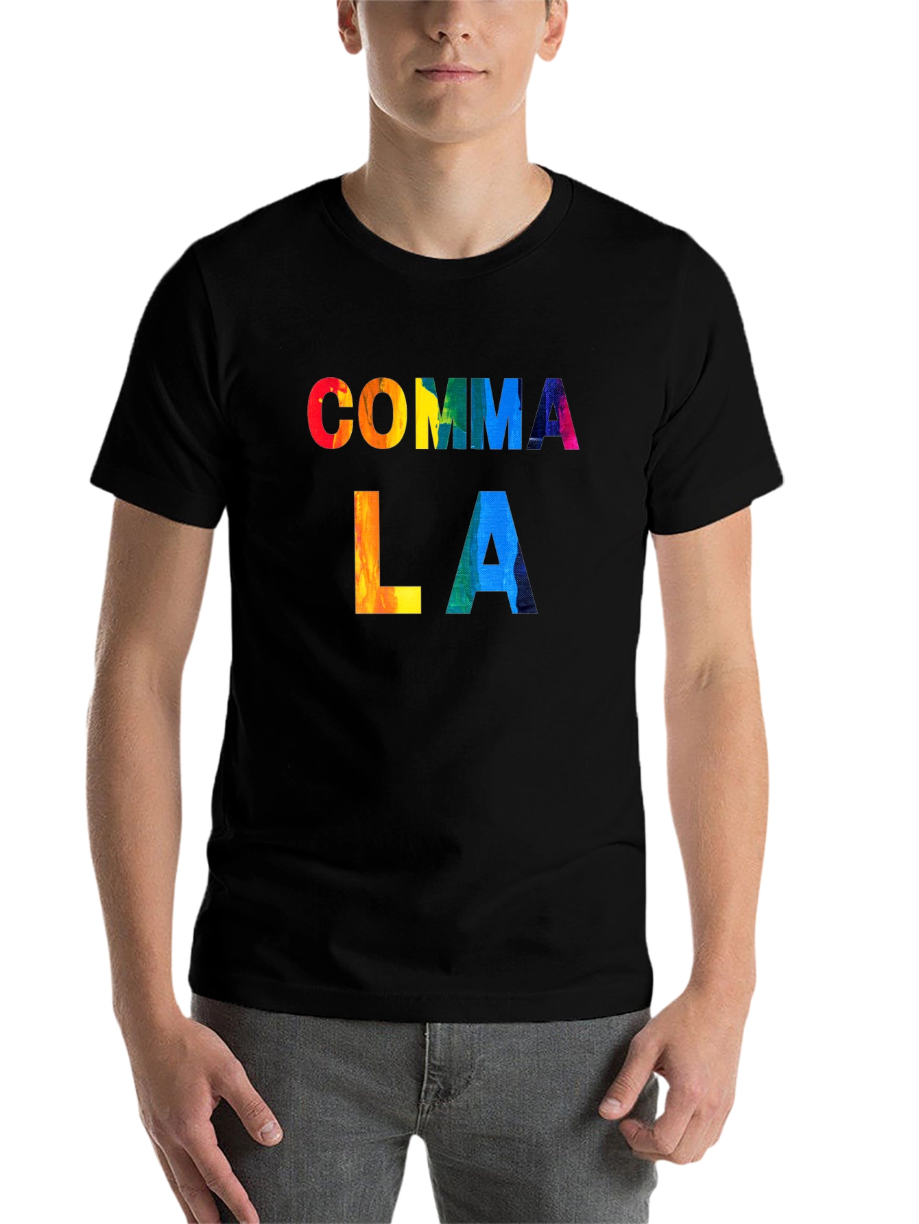 Black Comma LA Rainbow T-Shirt view 7