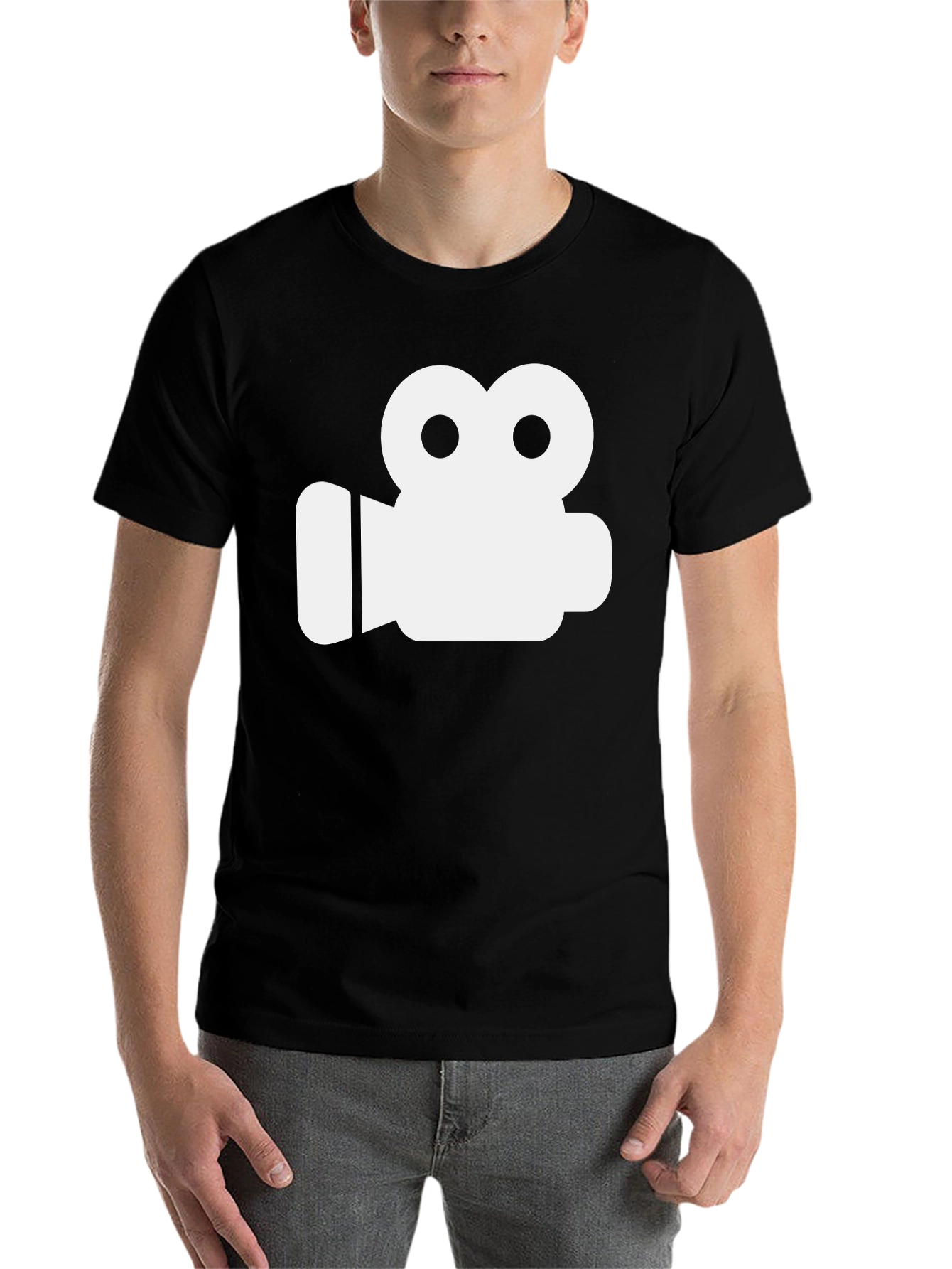 Black Retro Camera Graphic Tee - Classic Film Style! view 7