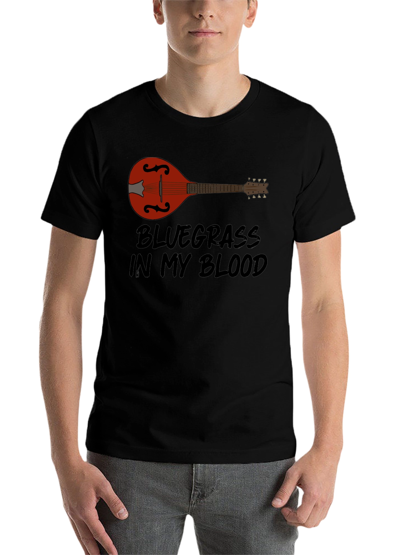 Black Bluegrass in My Blood T-Shirt - Music Lover Tee view 7