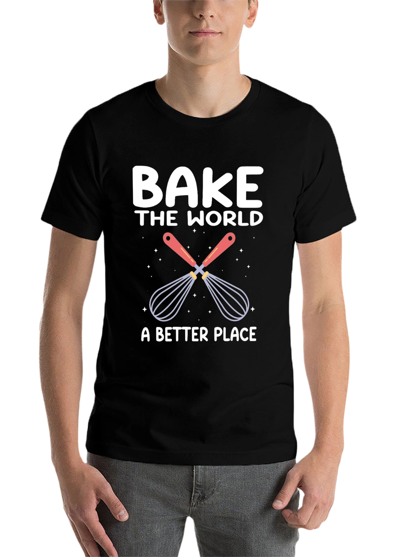 Bake the World T-Shirt: Whisk Up Happiness! - 7