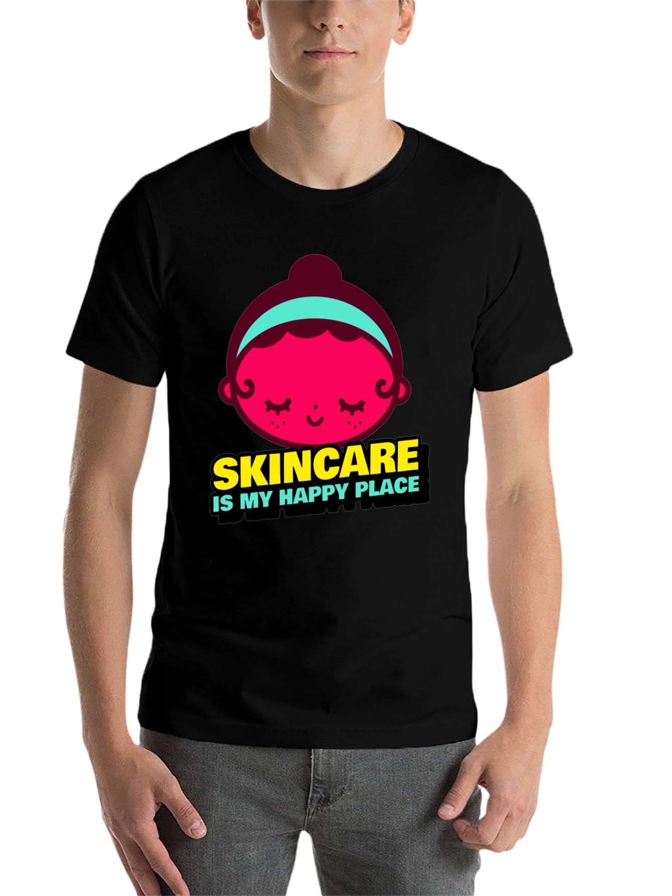 Black Skincare Is My Happy Place Graphic Tee view 7