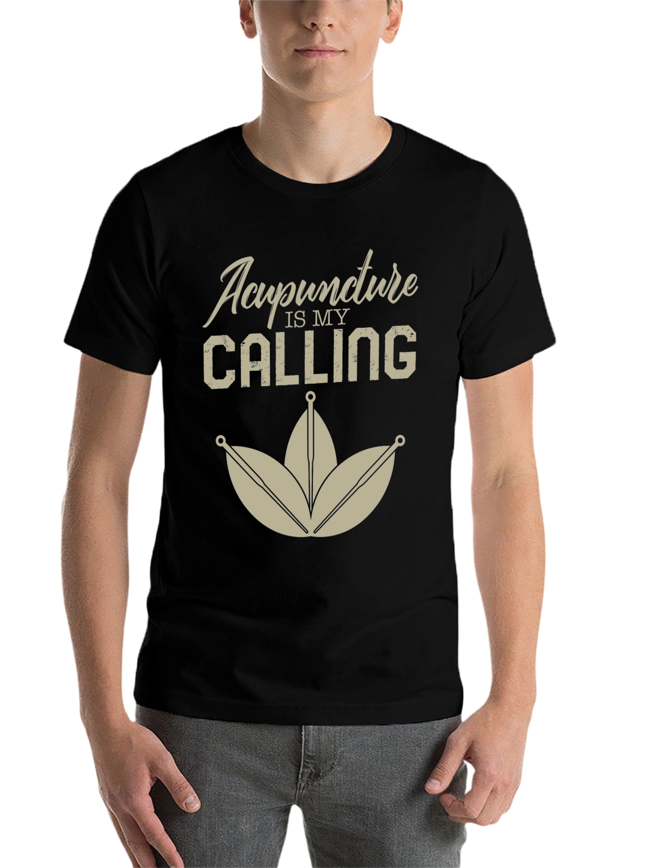 Black Acupuncture is My Calling Black T-Shirt view 7