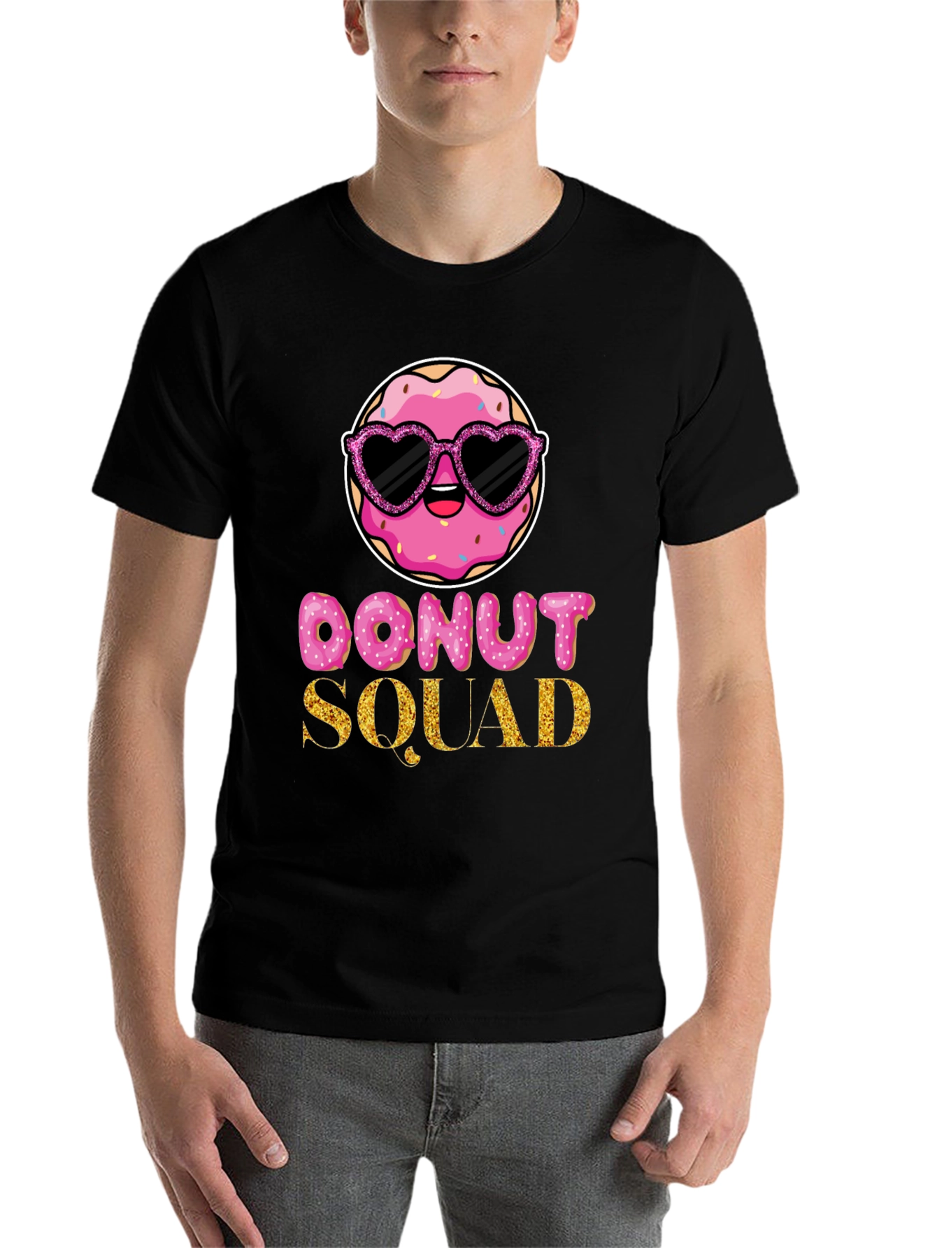 Black Donut Squad Graphic Tee view 7