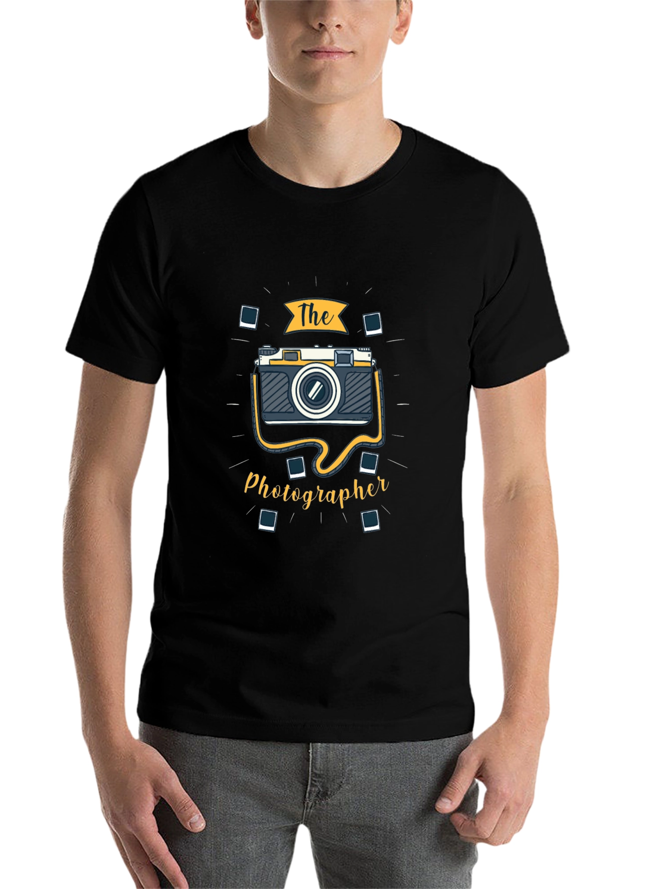 Black The Photographer Graphic T-Shirt - Black view 7