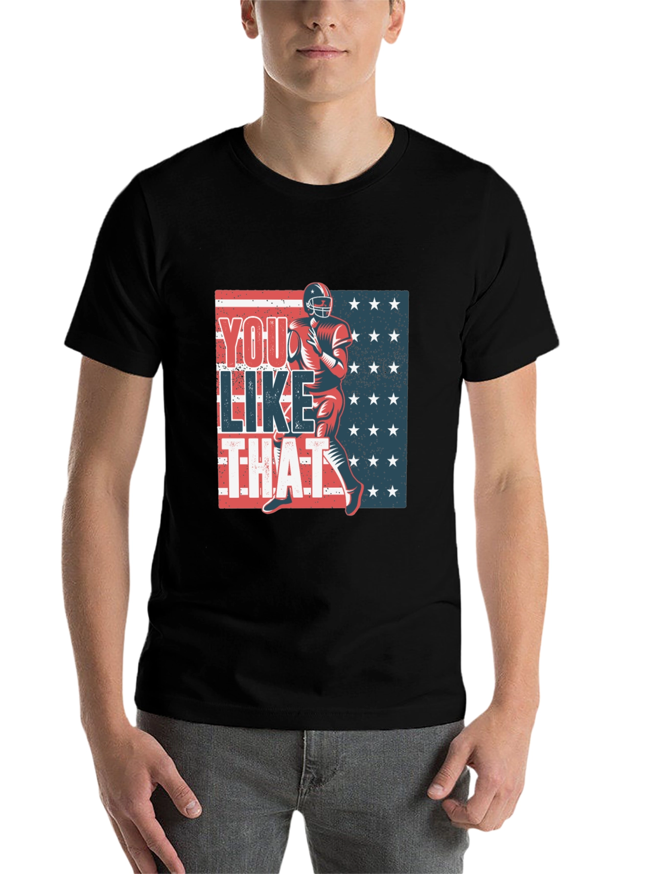 Black You Like That Football T-Shirt view 7