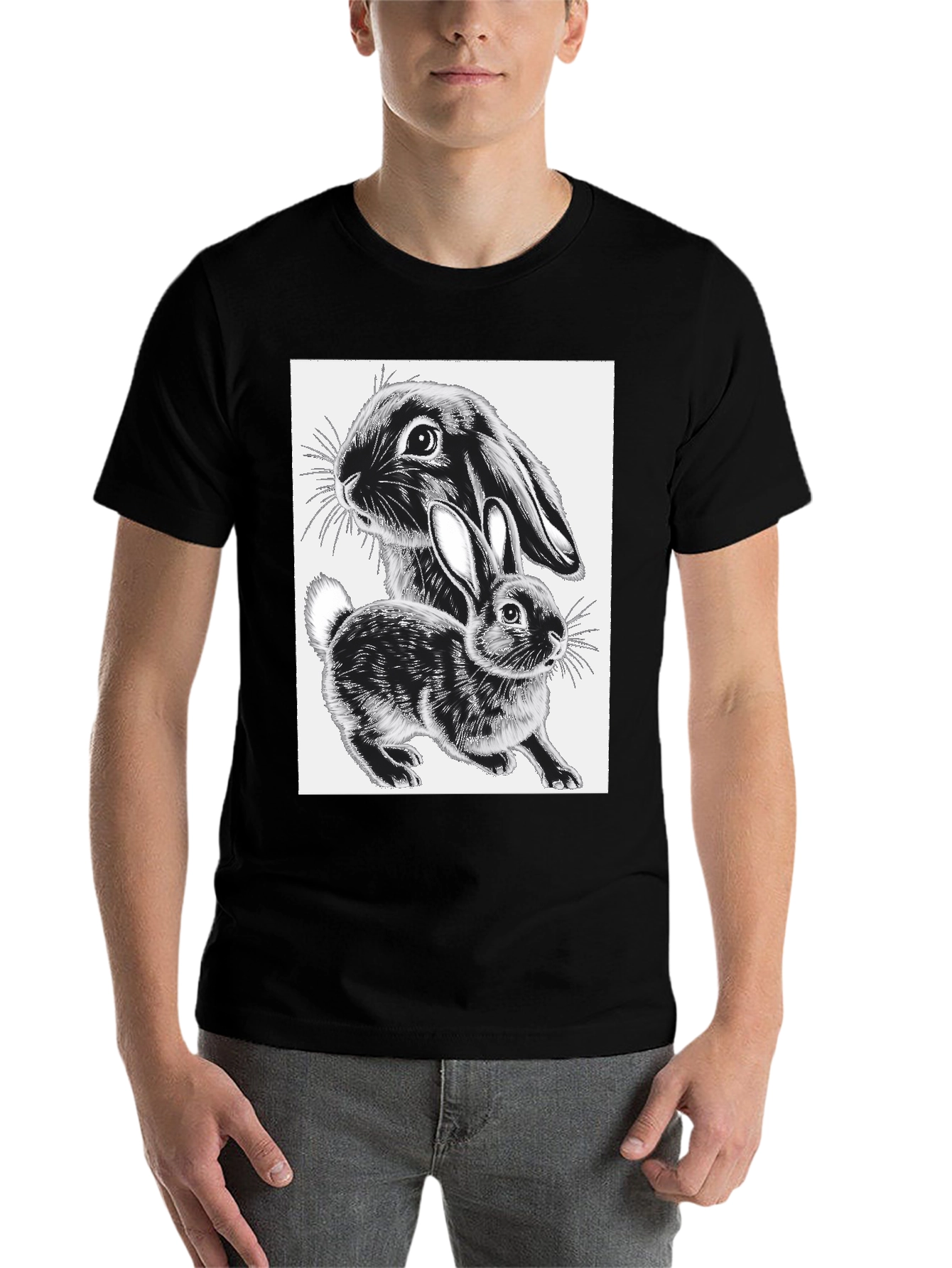 Black Black Rabbit Graphic Tee view 7