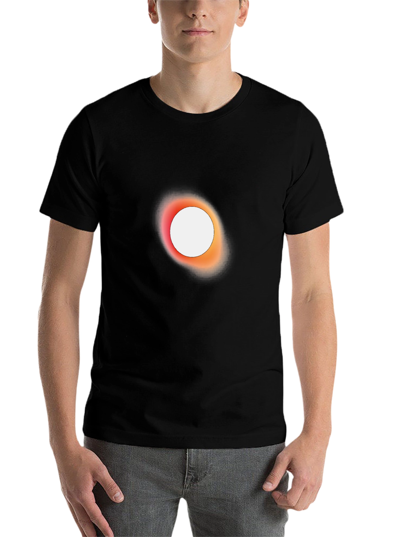 Black Black Hole T-Shirt - Unique Space Design view 7