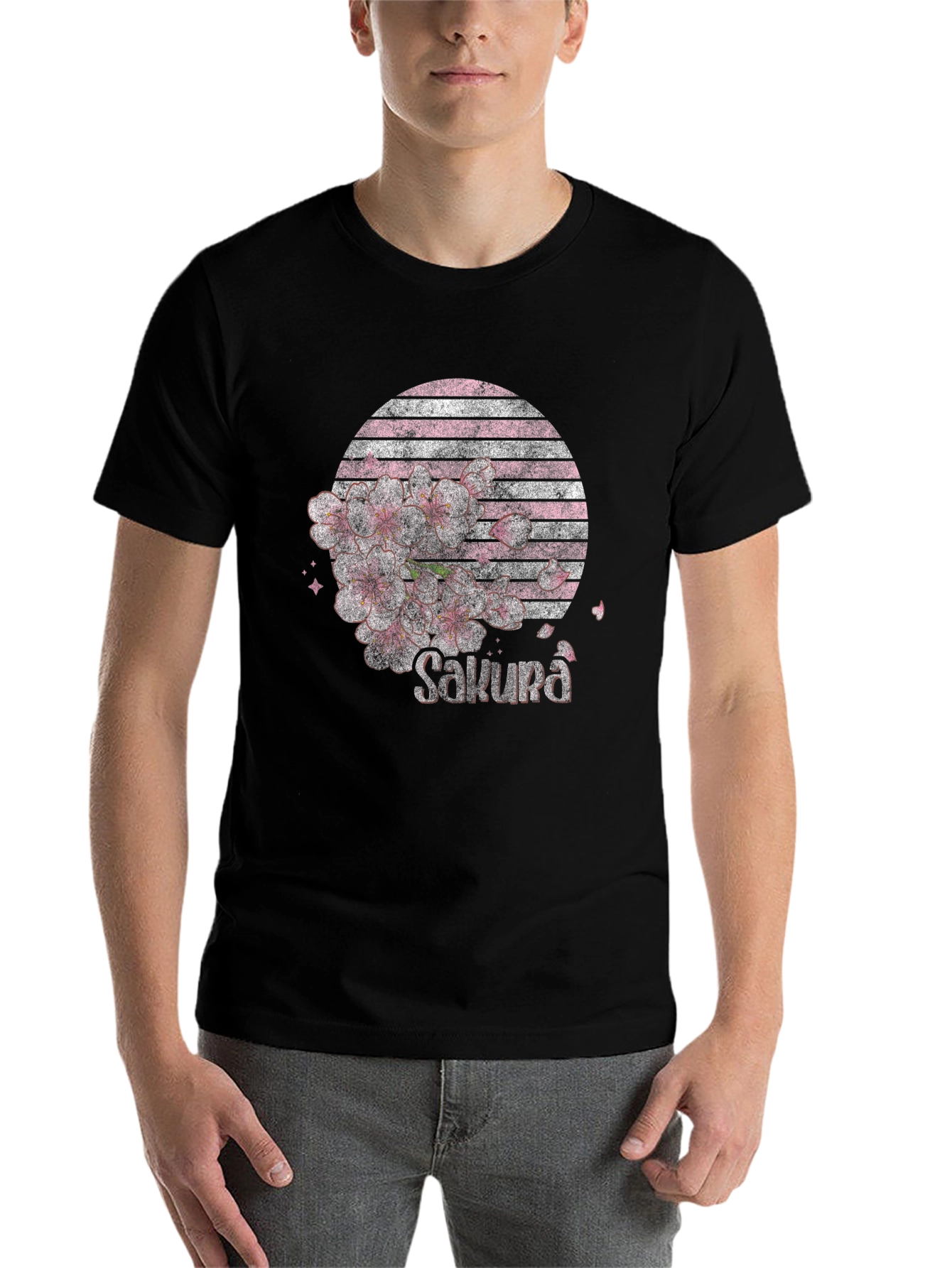 Sakura Blossom Graphic Tee - Stylish Japanese Design - 7